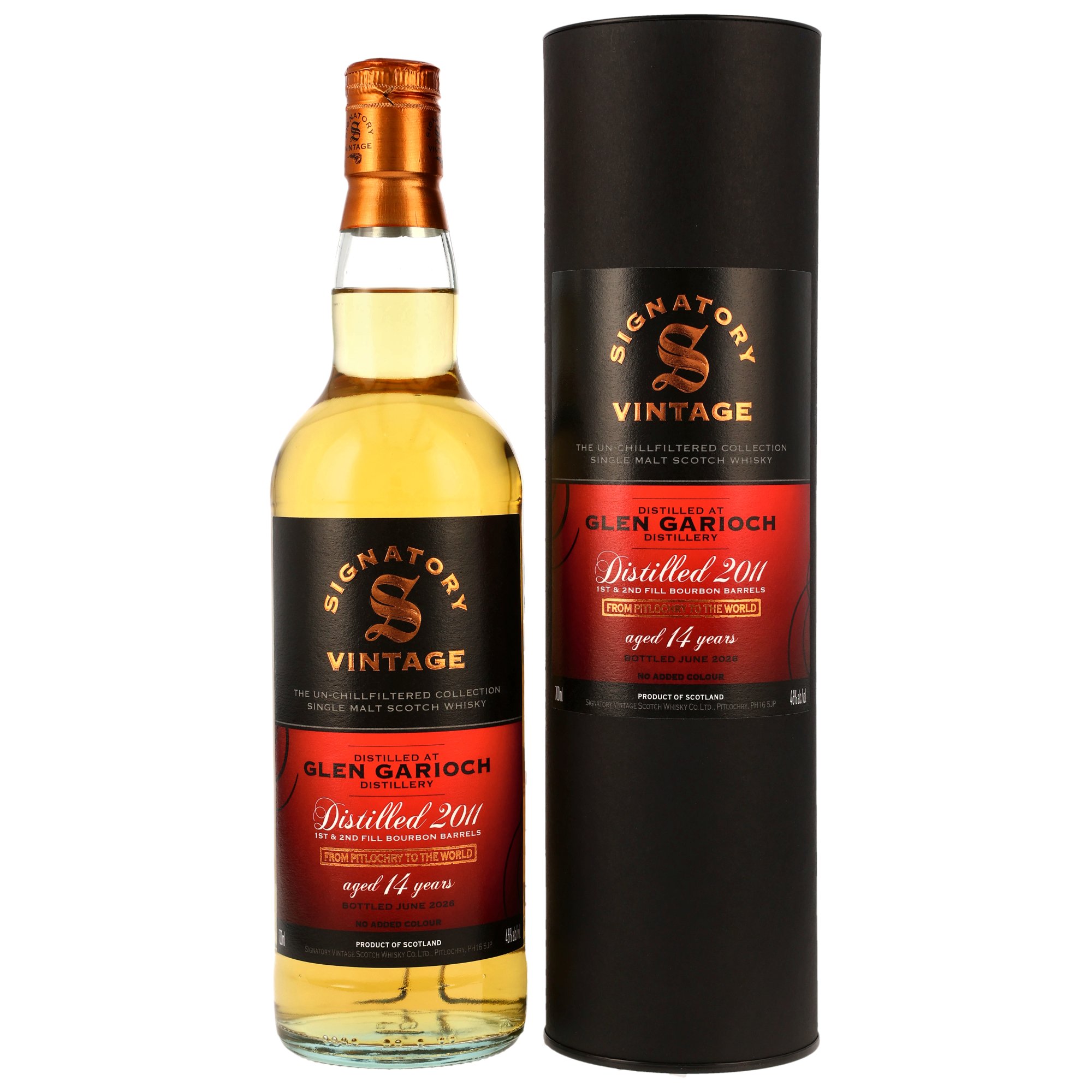 Glen Garioch 2011/2026 - 14 y.o. - 1st and 2nd Fill Bourbon Barrels - Sig un-chill