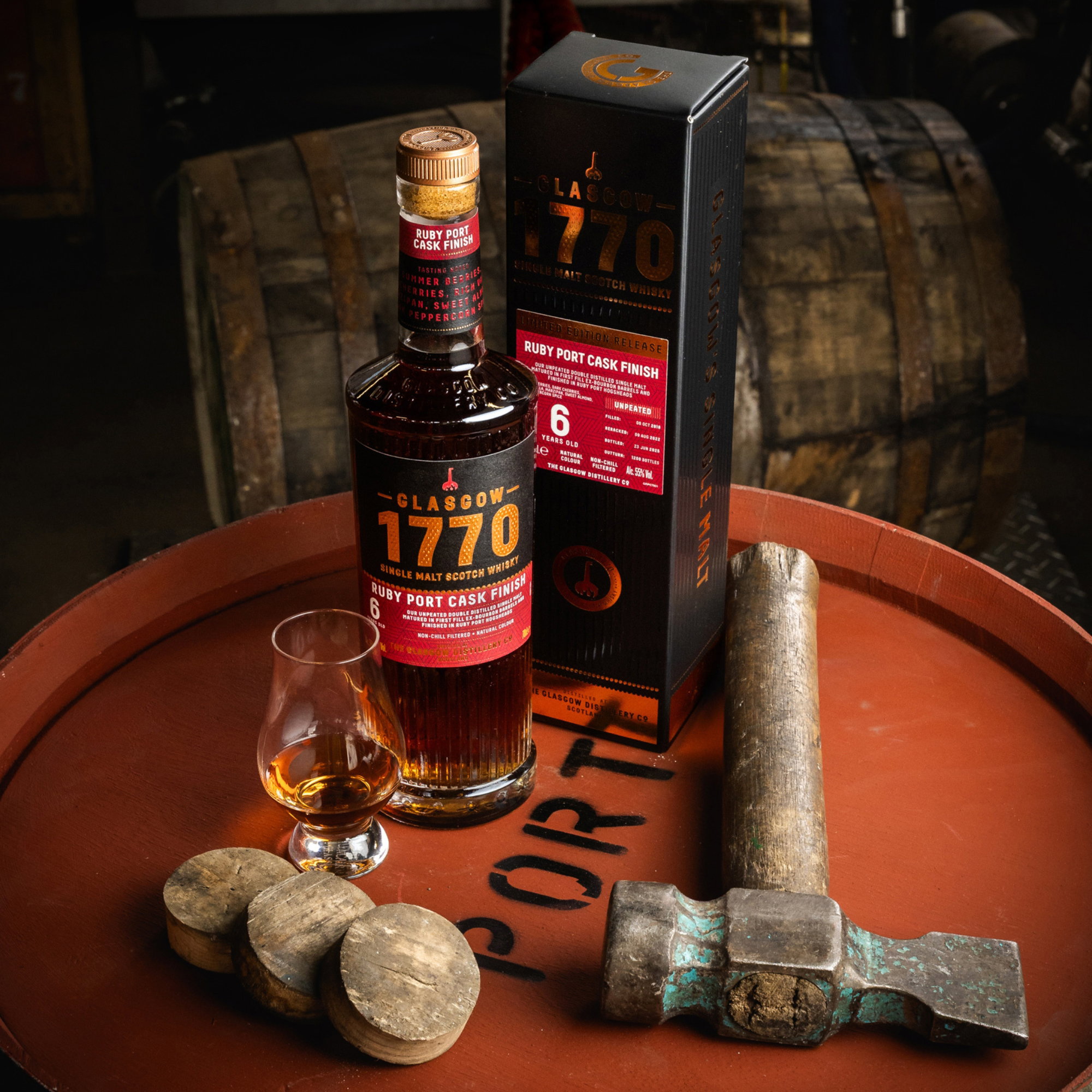 Glasgow 1770 - 2018/2025 - 6 y.o. - Ruby Port Cask Finish
