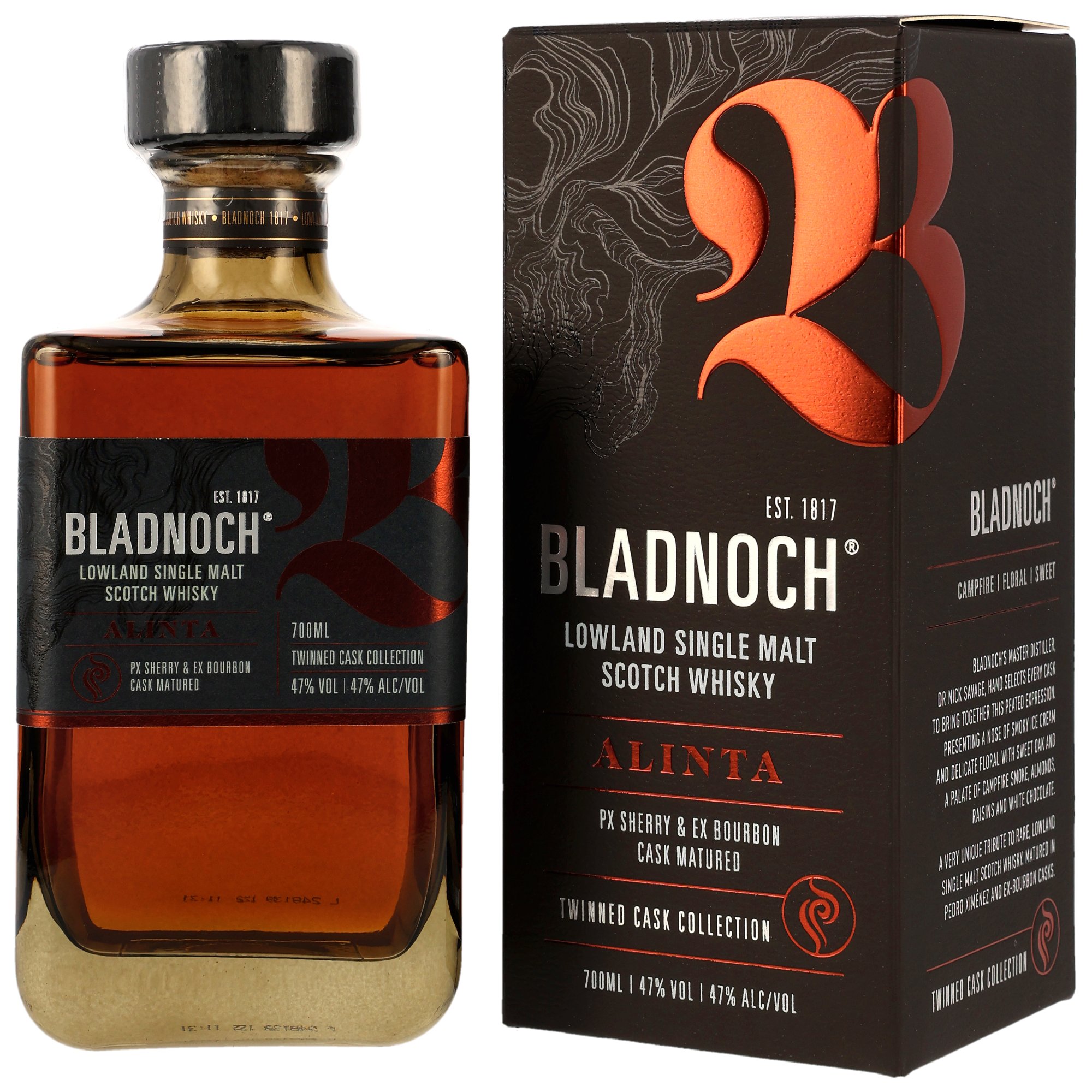 Bladnoch Alinta PX Sherry & EX Bourbon Cask Matured