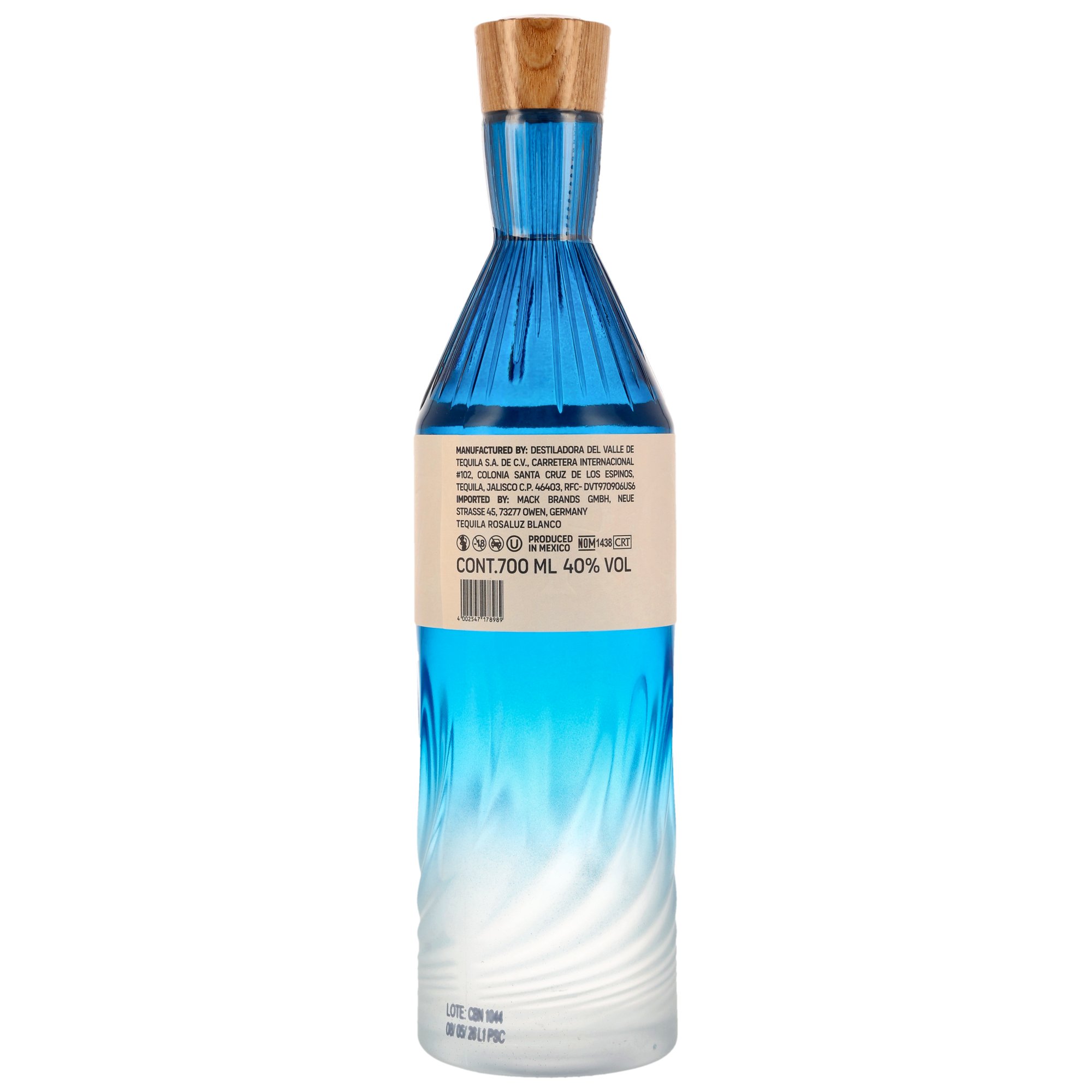 Tequila Rosaluz Blanco - neue Ausstattung