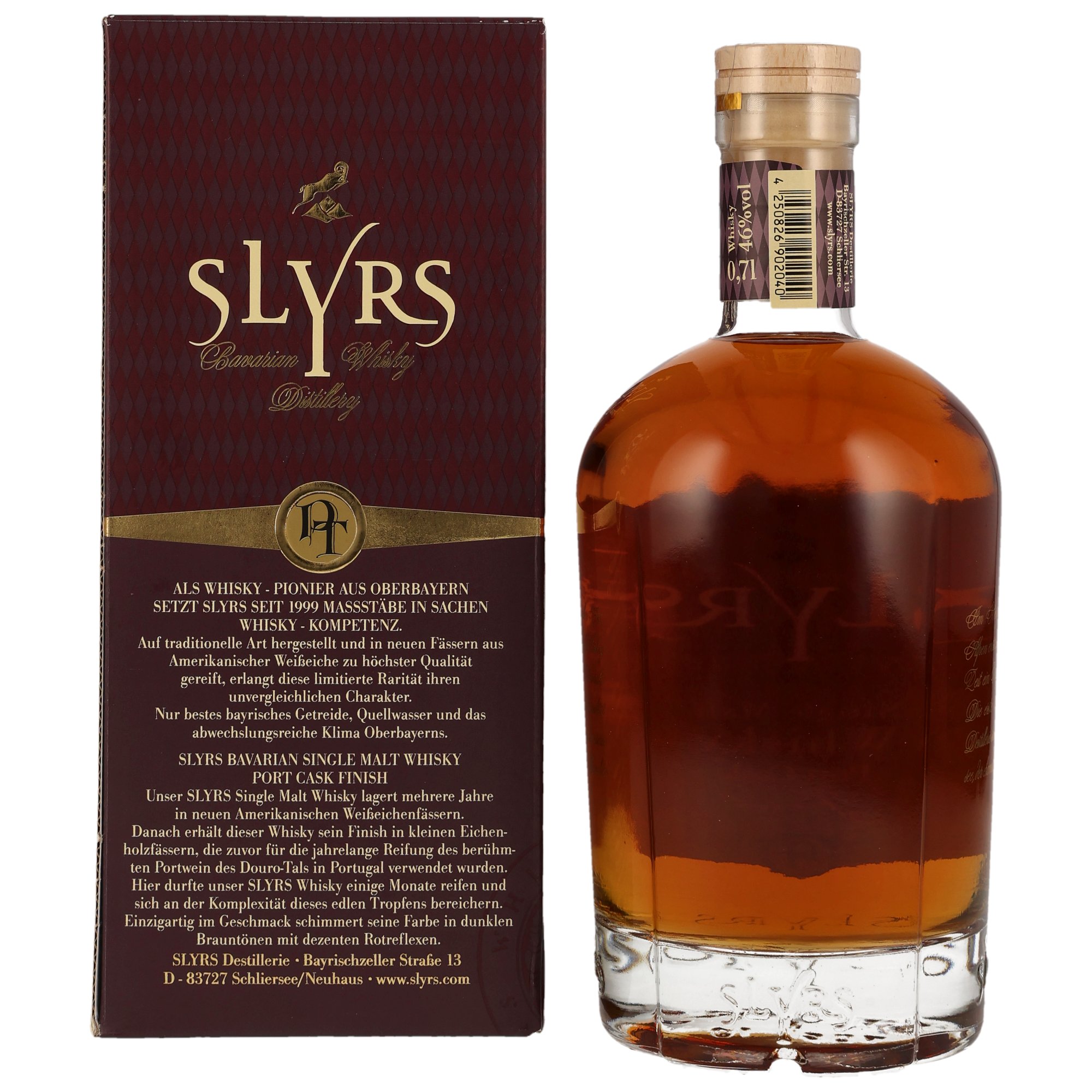Slyrs Single Malt / Port Cask Finish Neue Ausstattung