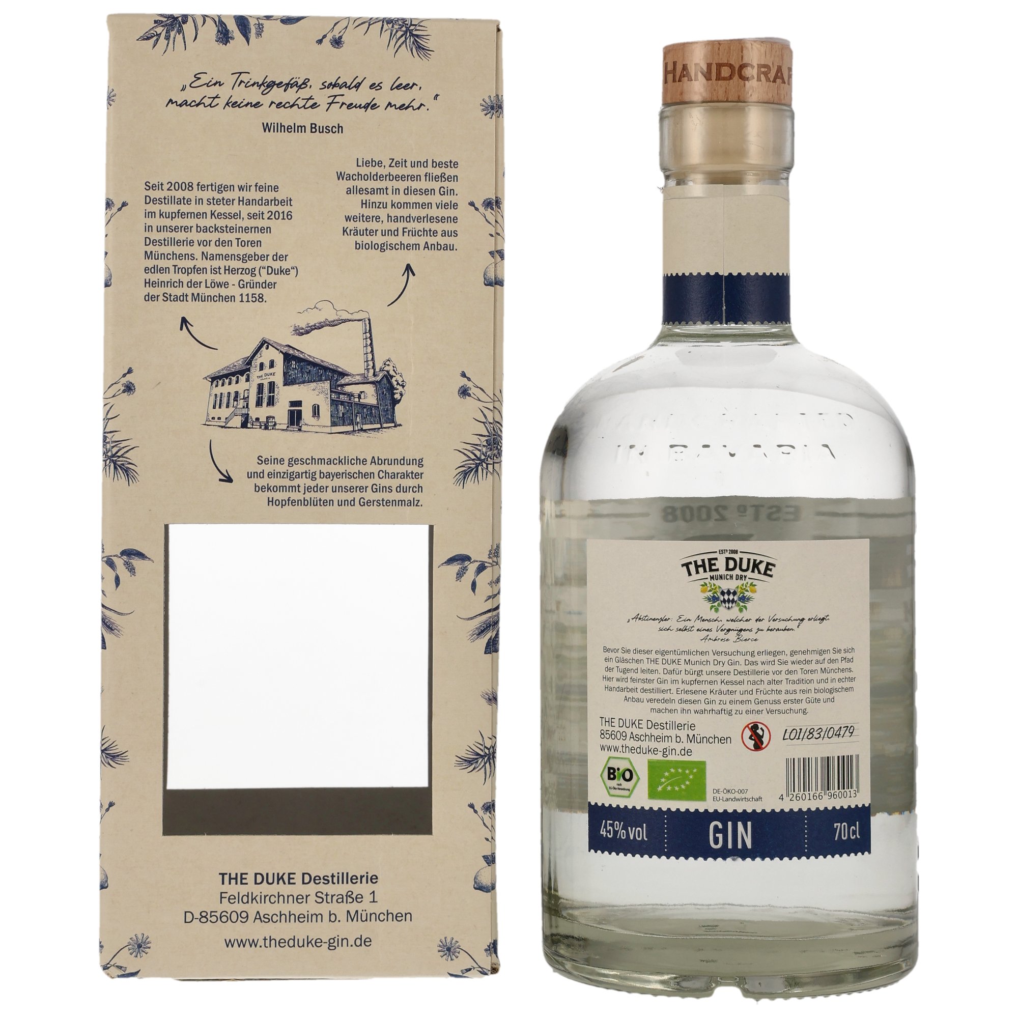 The Duke Munich Dry Gin - neue Ausstattung