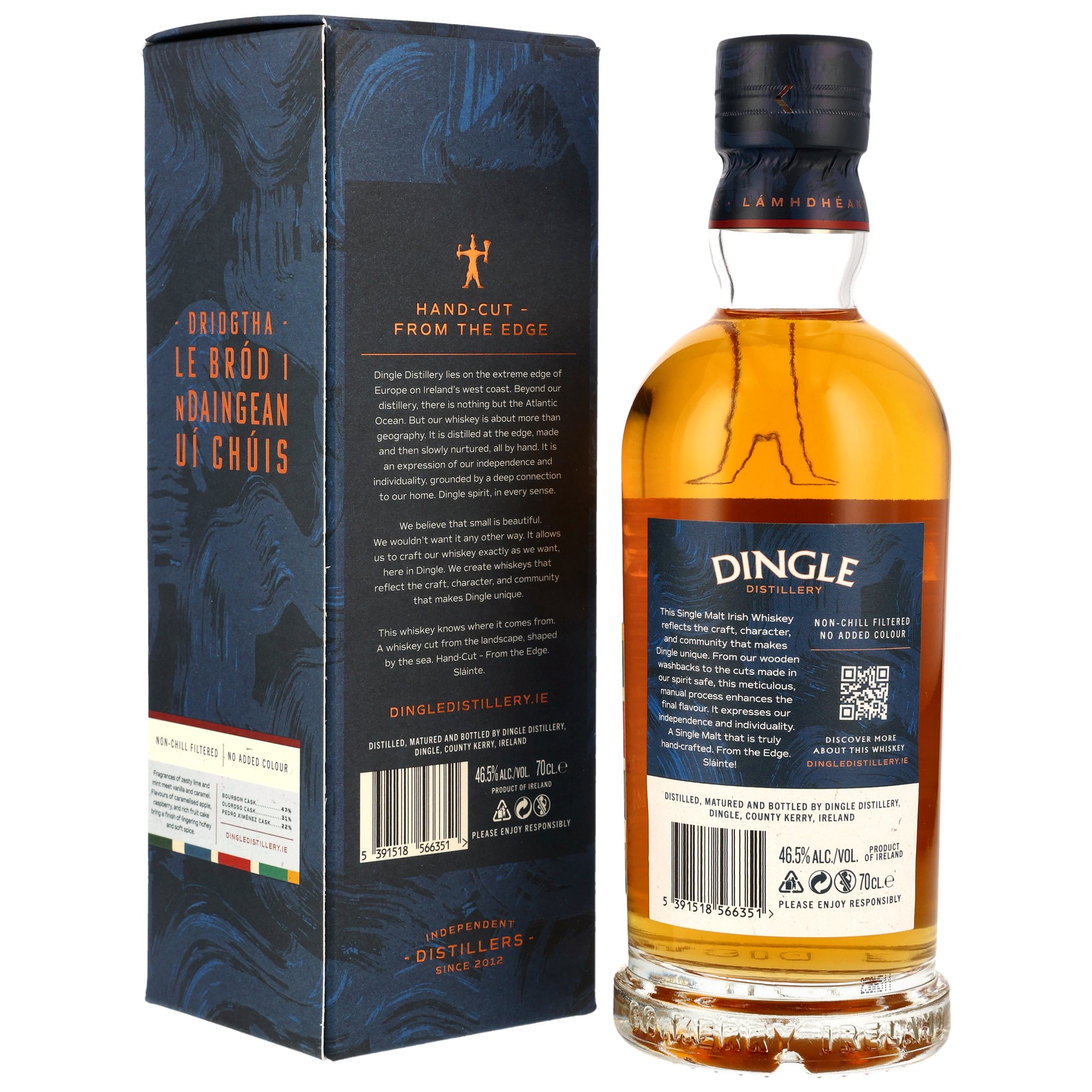 Dingle Single Malt Irish Whiskey - Bourbon, Oloroso Sherry & PX Sherry Casks