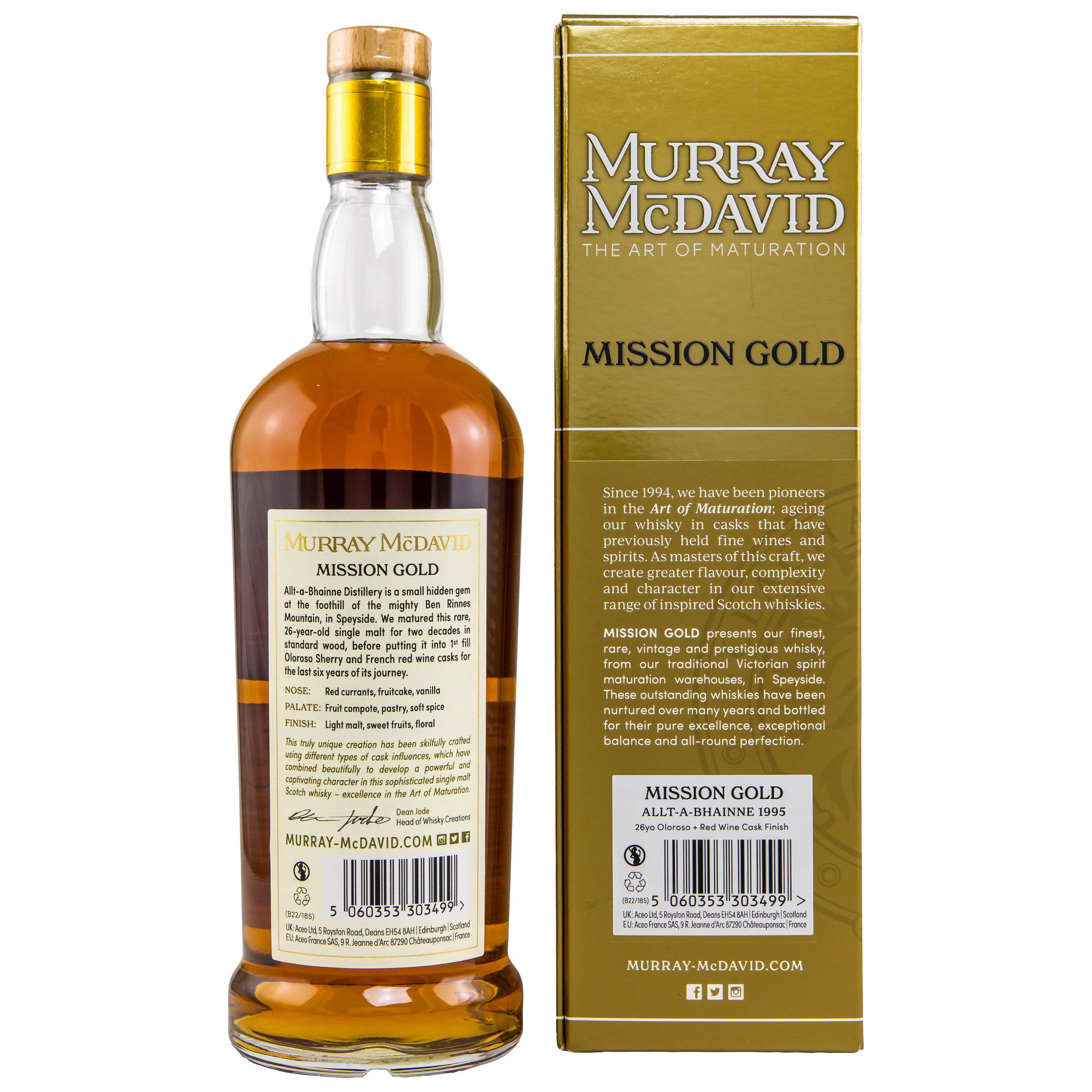 Allt-A-Bhainne 1995/2022 - 26 y.o. - Oloroso + Red Wine Cask - Murray McDavid