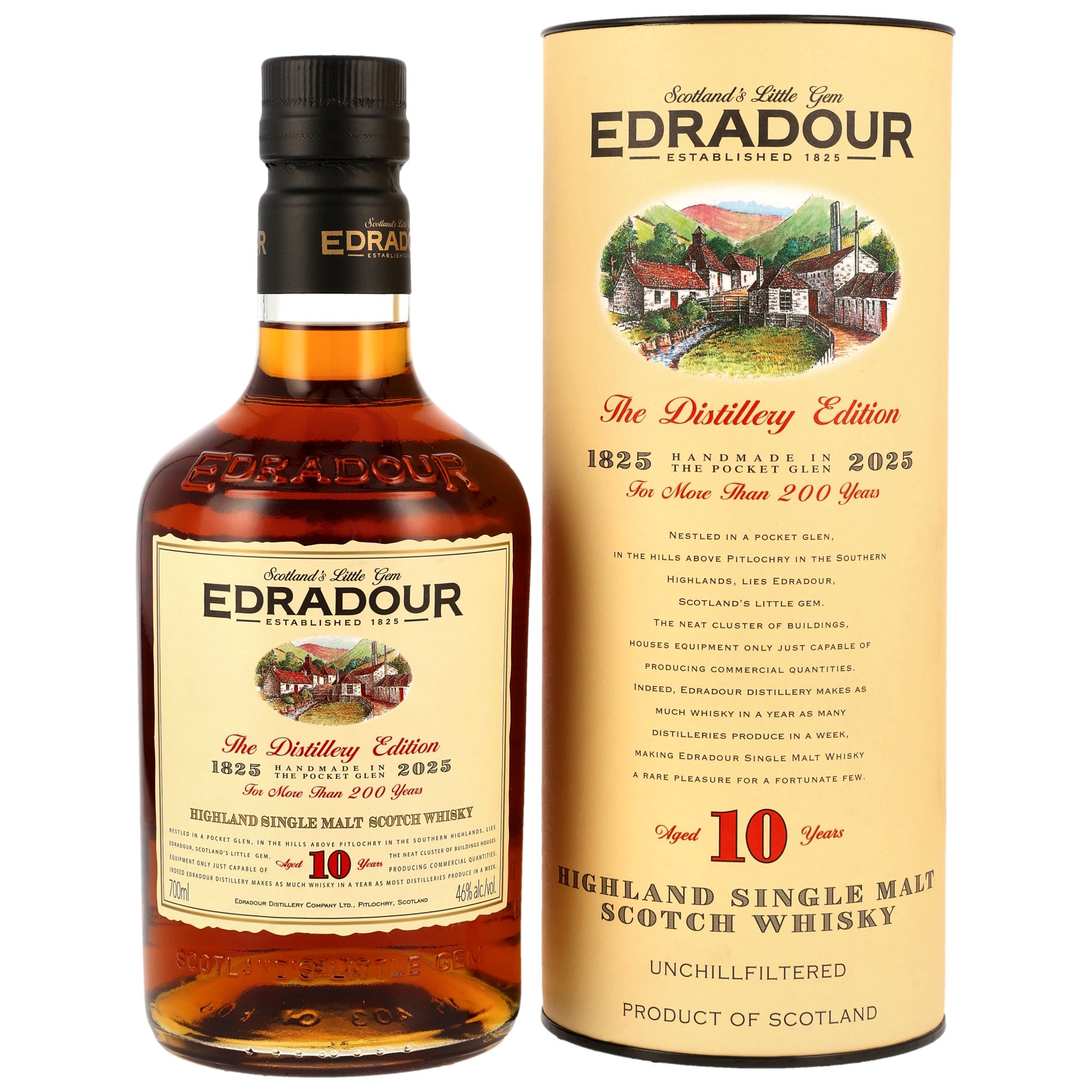 Edradour 10 y.o. - 46% - Oloroso Sherry Casks - 200 Years Edition