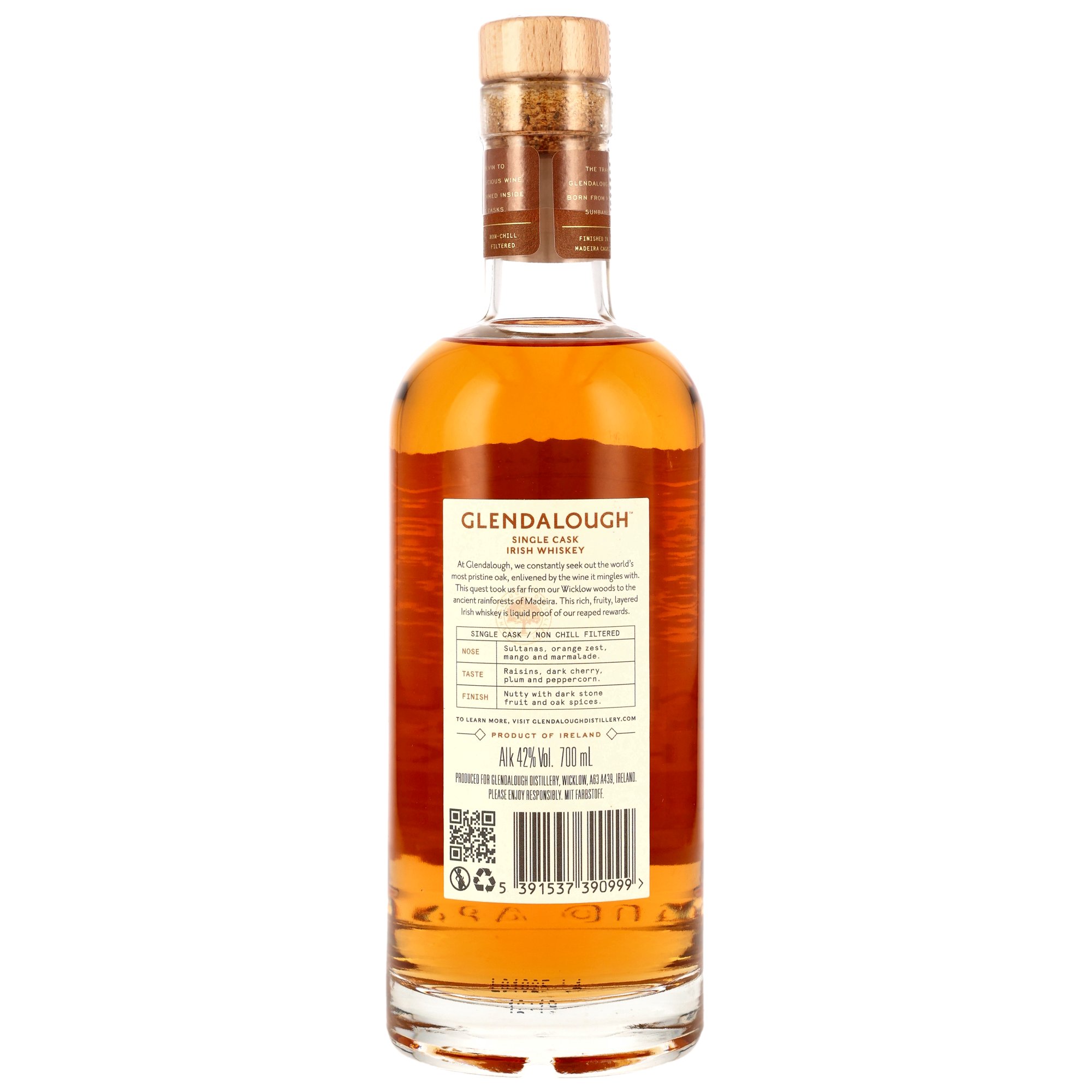 Glendalough Single Cask - Madeira Cask Finish - neue Ausstattung