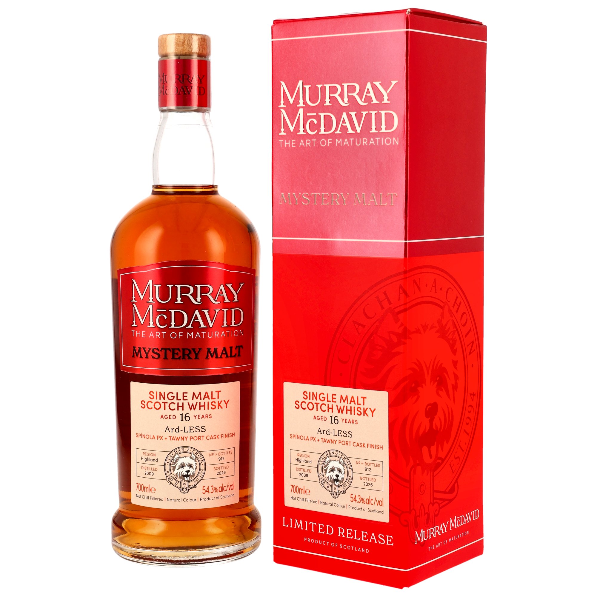 Ard-LESS Mystery Malt 2019/2026 - 16 y.o. - PX + Tawny Port - Murray McDavid