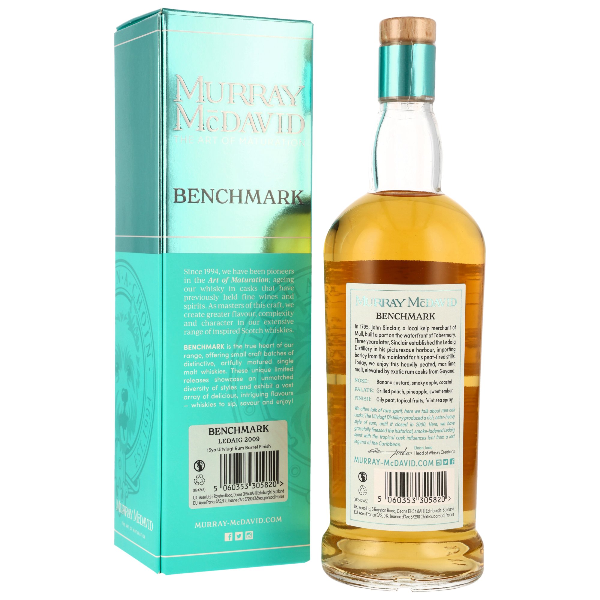 Ledaig 2009/2024 - 15 y.o. - Uitvlugt Rum Barrel - Murray McDavid