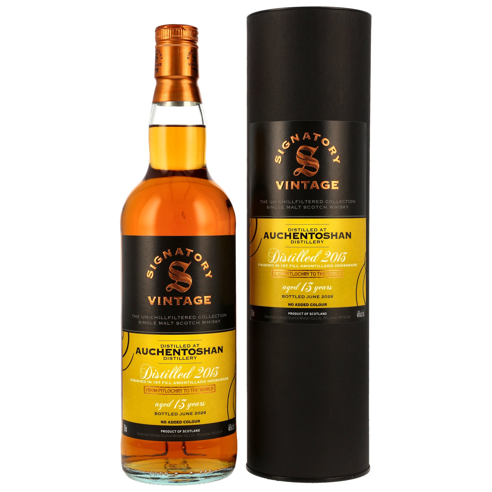 Auchentoshan 2013/2026 - 13  y.o. - 1st Fill Amontillado Sherry Casks Finish - Sig un-chill