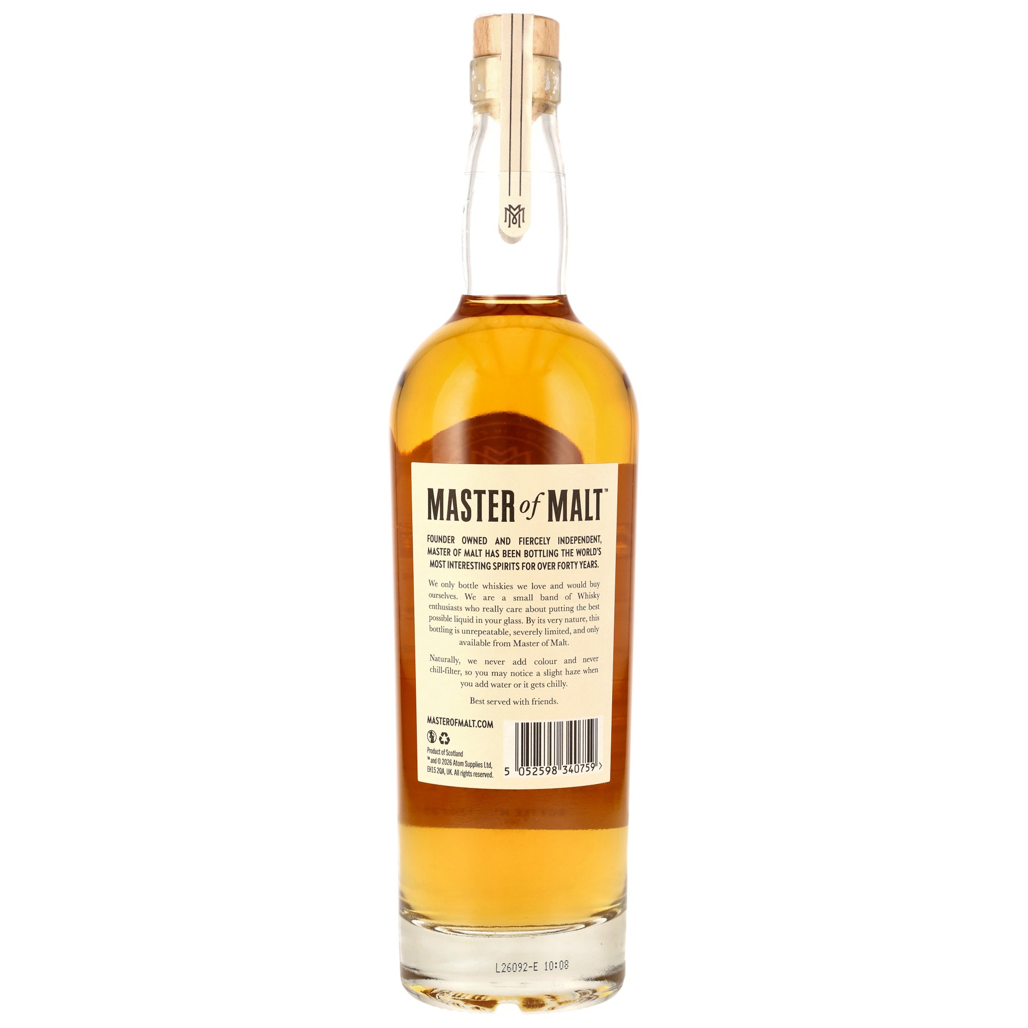 Auchentoshan 2007/2026 - 18 y.o. - Single Cask ex-Rye Barrel - Master of Malt