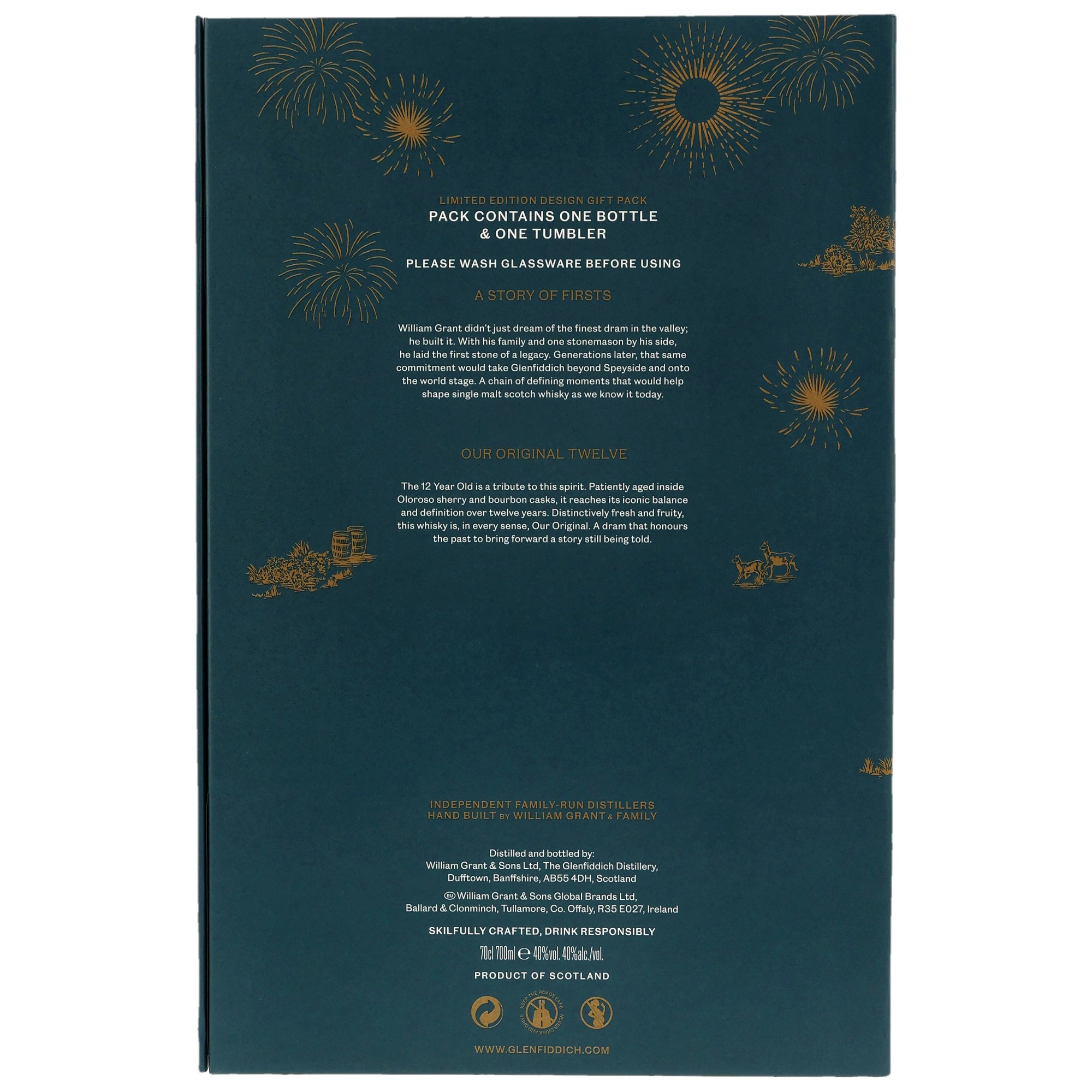 Glenfiddich 12 y.o. Limited Edition Design 2026 mit Tumbler
