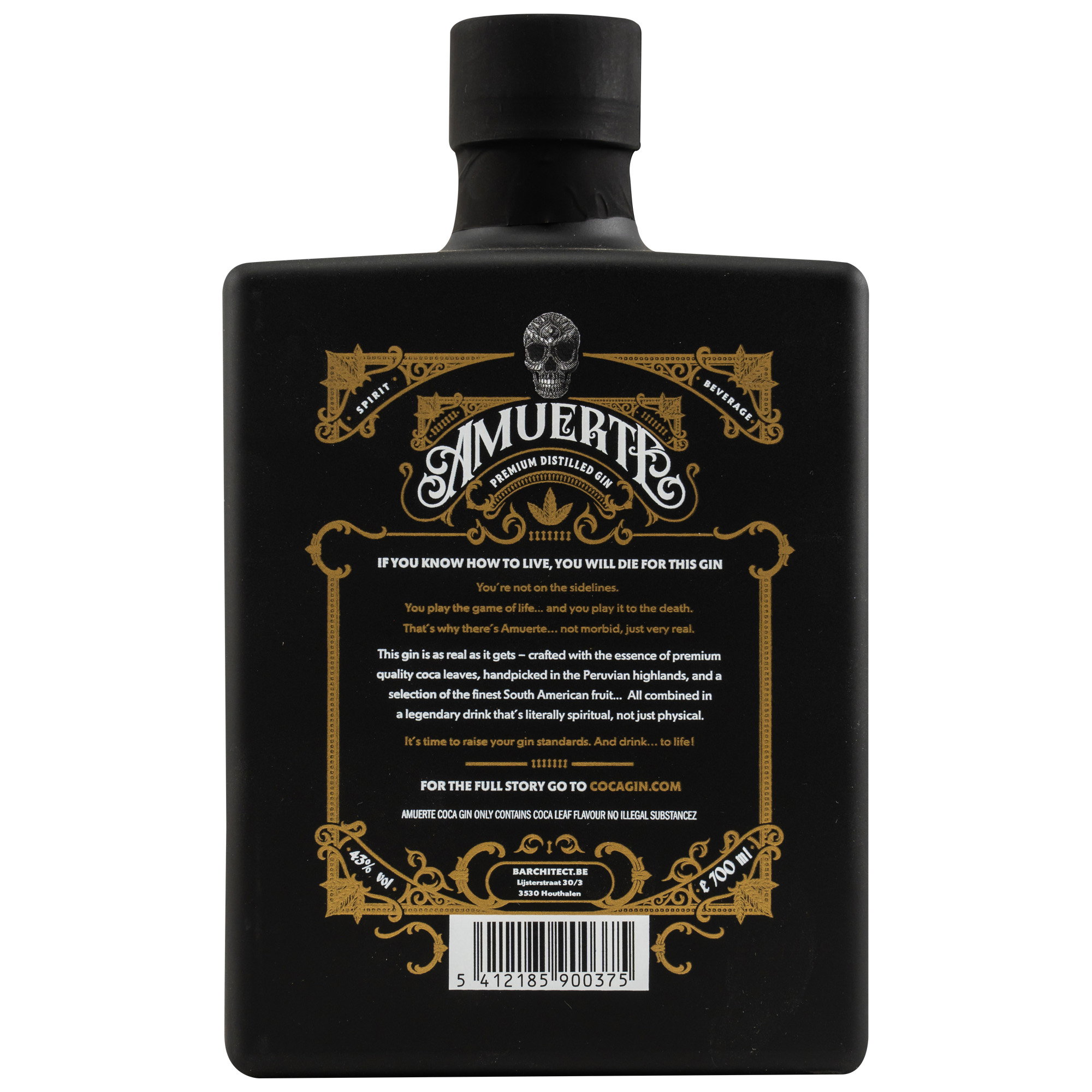 Amuerte Coca Leaf Gin Black Edition