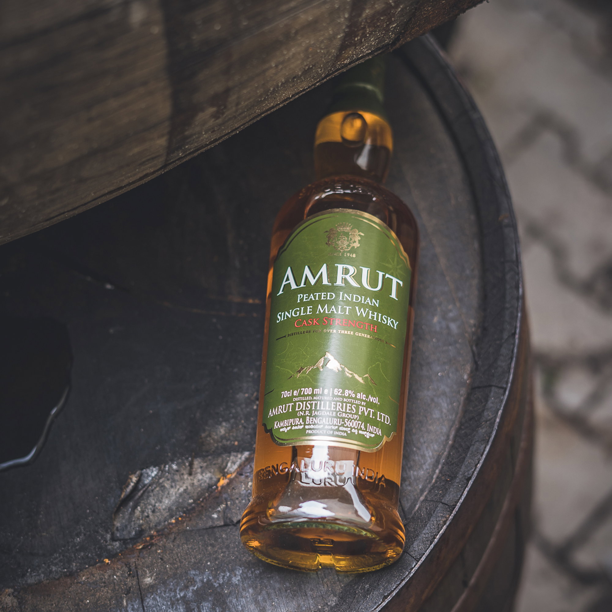Amrut Peated Cask Strength - Indian Single Malt