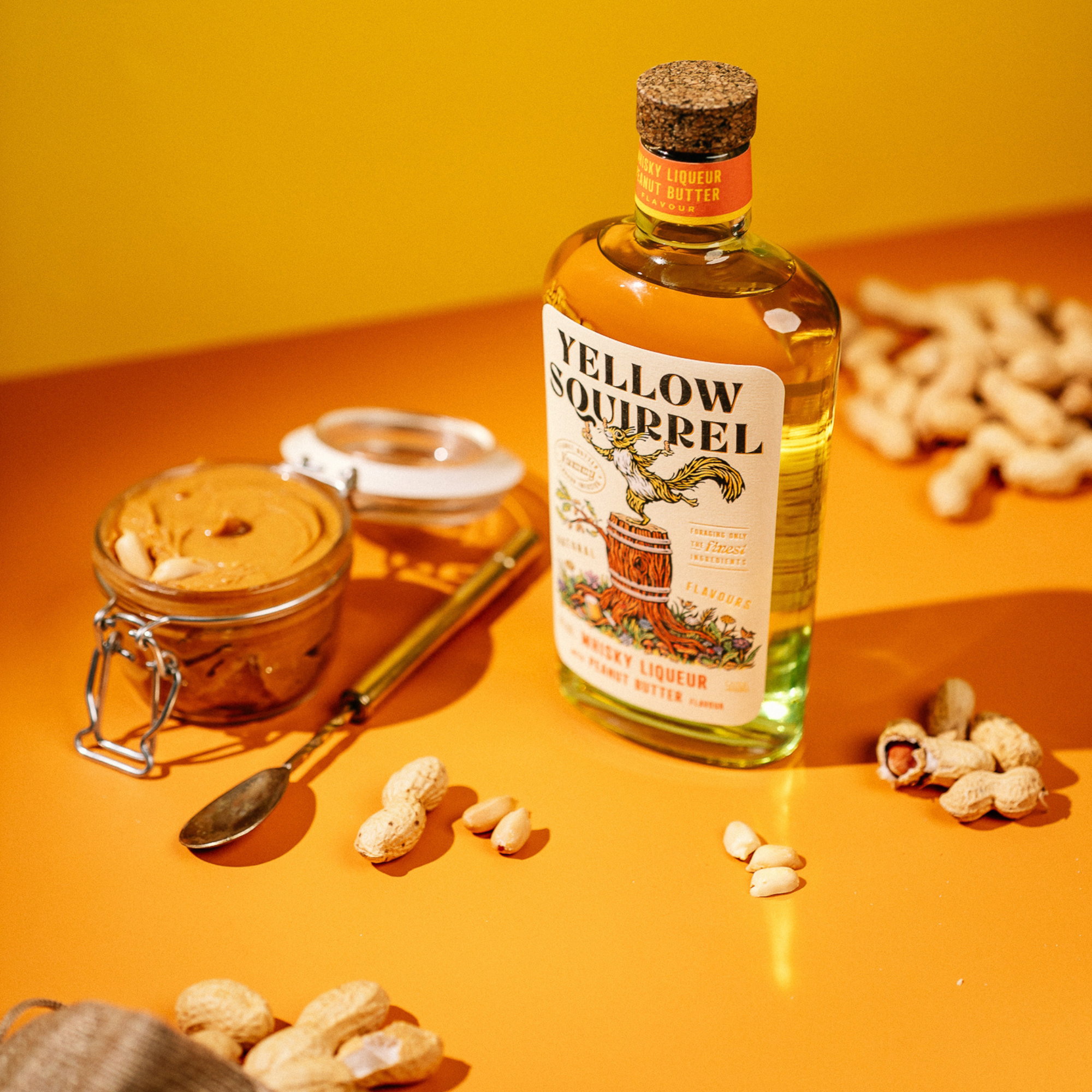 Yellow Squirrel Peanut Butter Whisky Liqueur (Erdnussbutter Likör)