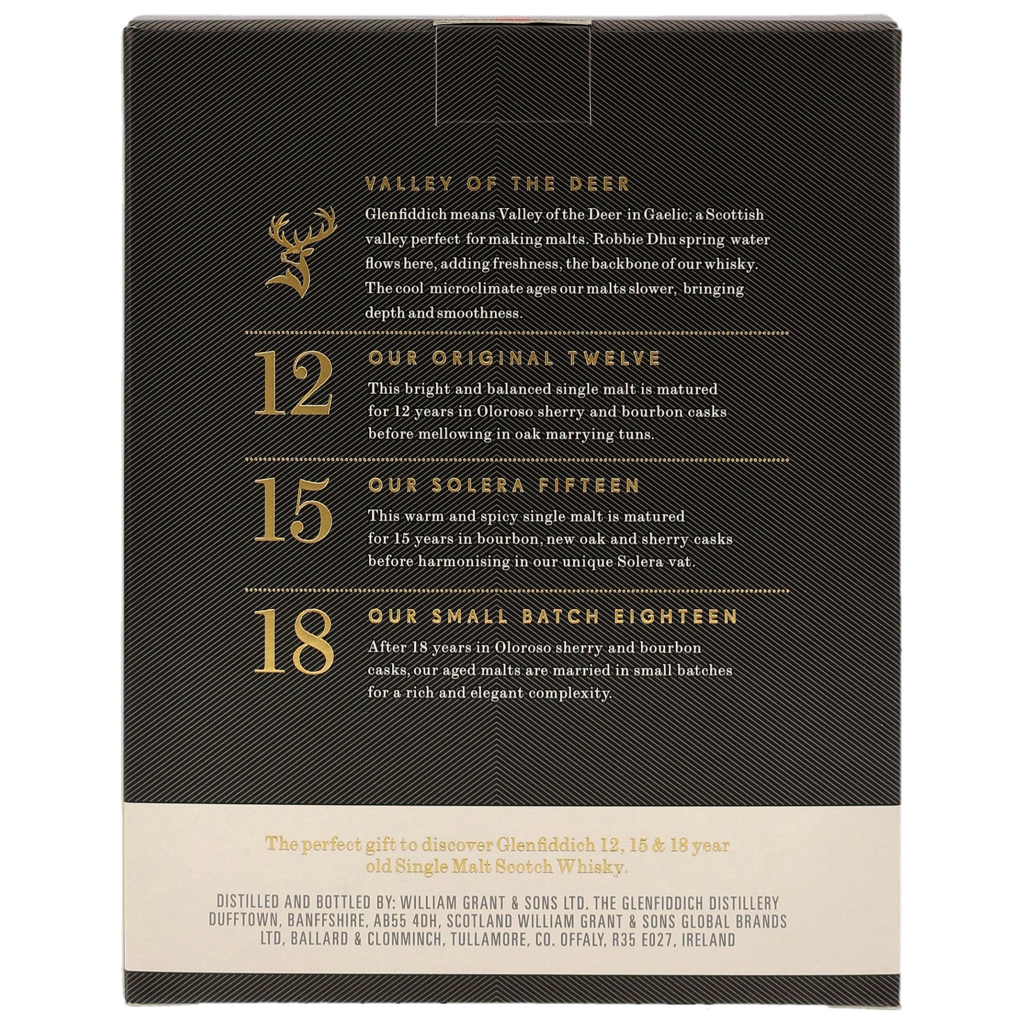 Glenfiddich 12/15/18 y.o. Tasting Pack Collection 3x5cl