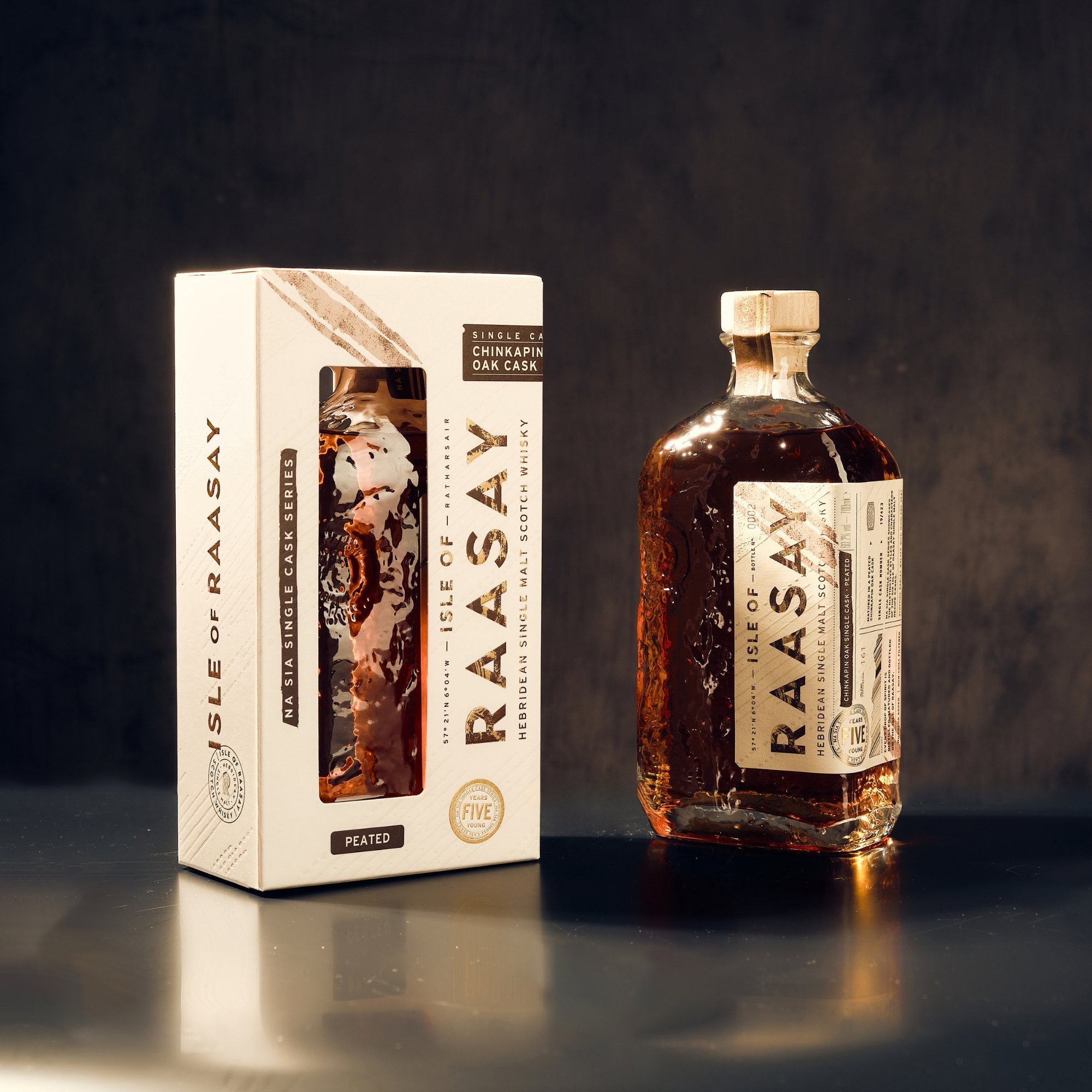 Isle of Raasay - 5 y.o. - Single Malt Whisky - Single Cask #19/69 Peated Chinkapin Oak