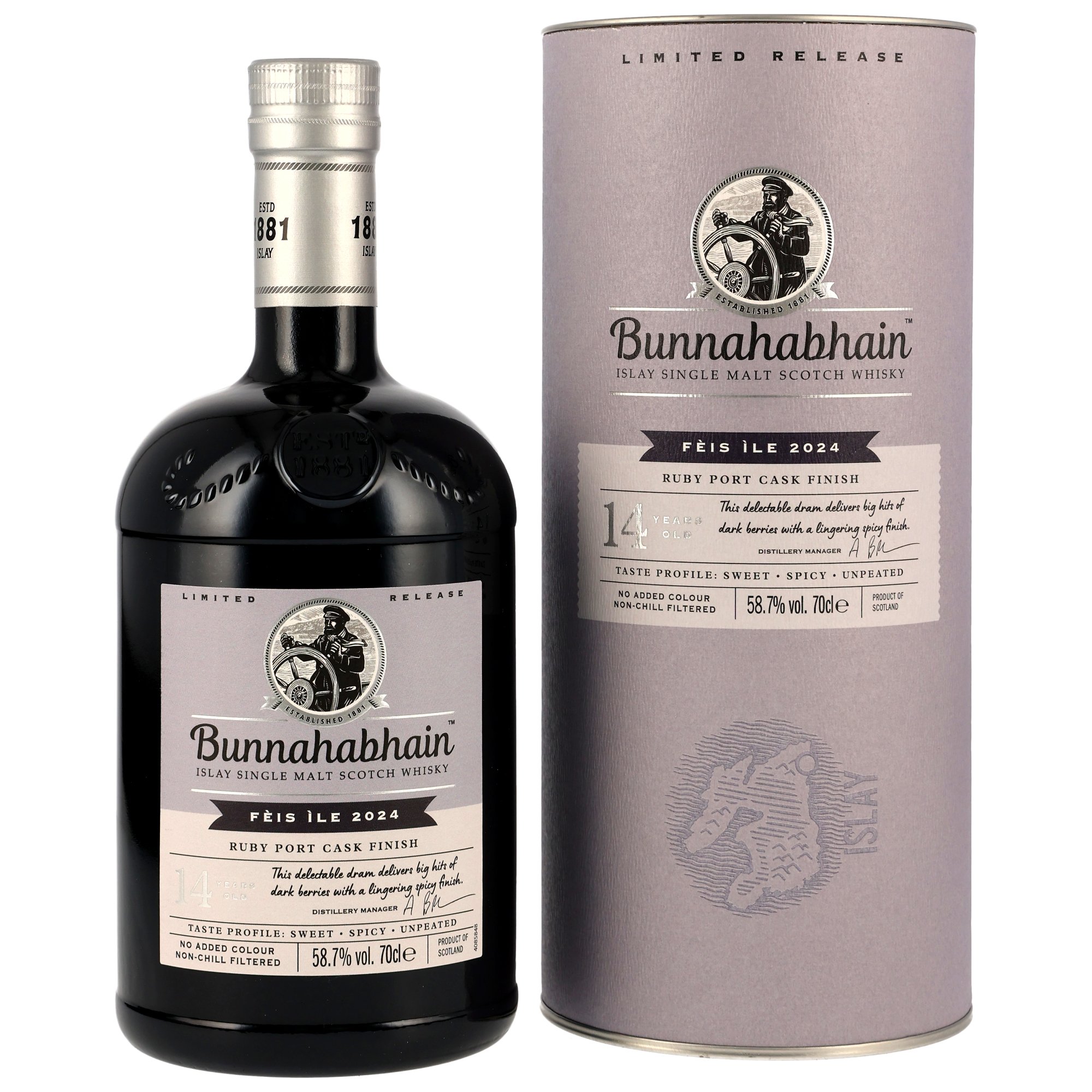 Bunnahabhain 2009/2024 - 14 y.o. - Ruby Port Cask Finish Feis Ile 2024