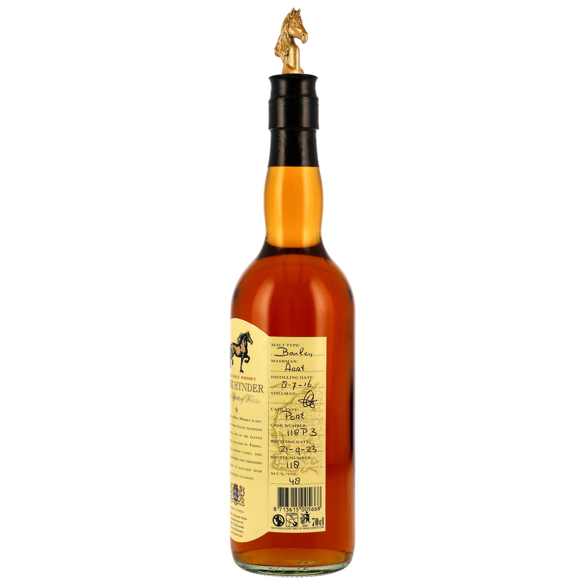 Frysk Hynder 2016/2023 - 7 y.o. - Single Malt Whisky Port Cask