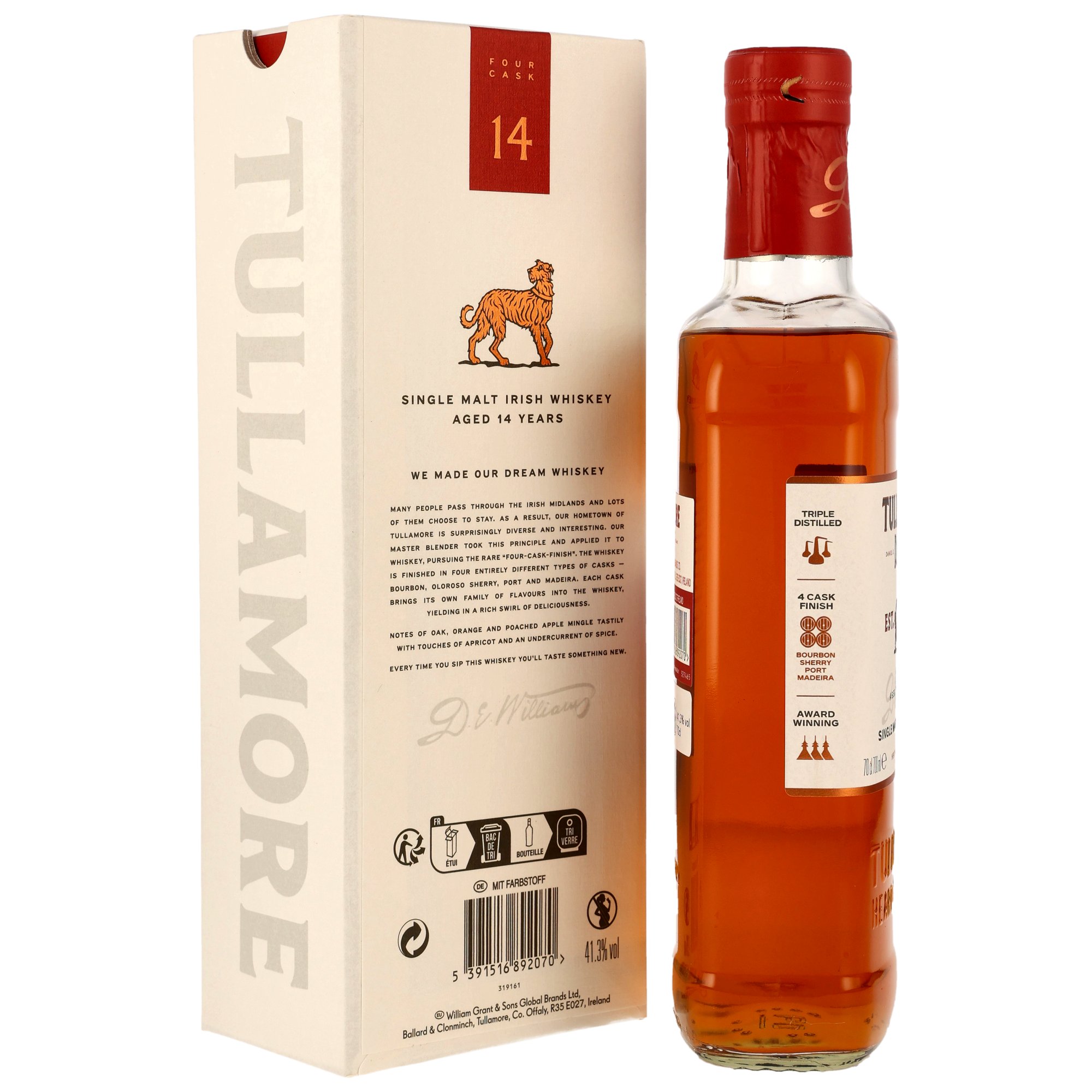 Tullamore Dew 14 y.o. / Triple Distilled - Bourbon, Sherry, Port & Madeira Casks Finish