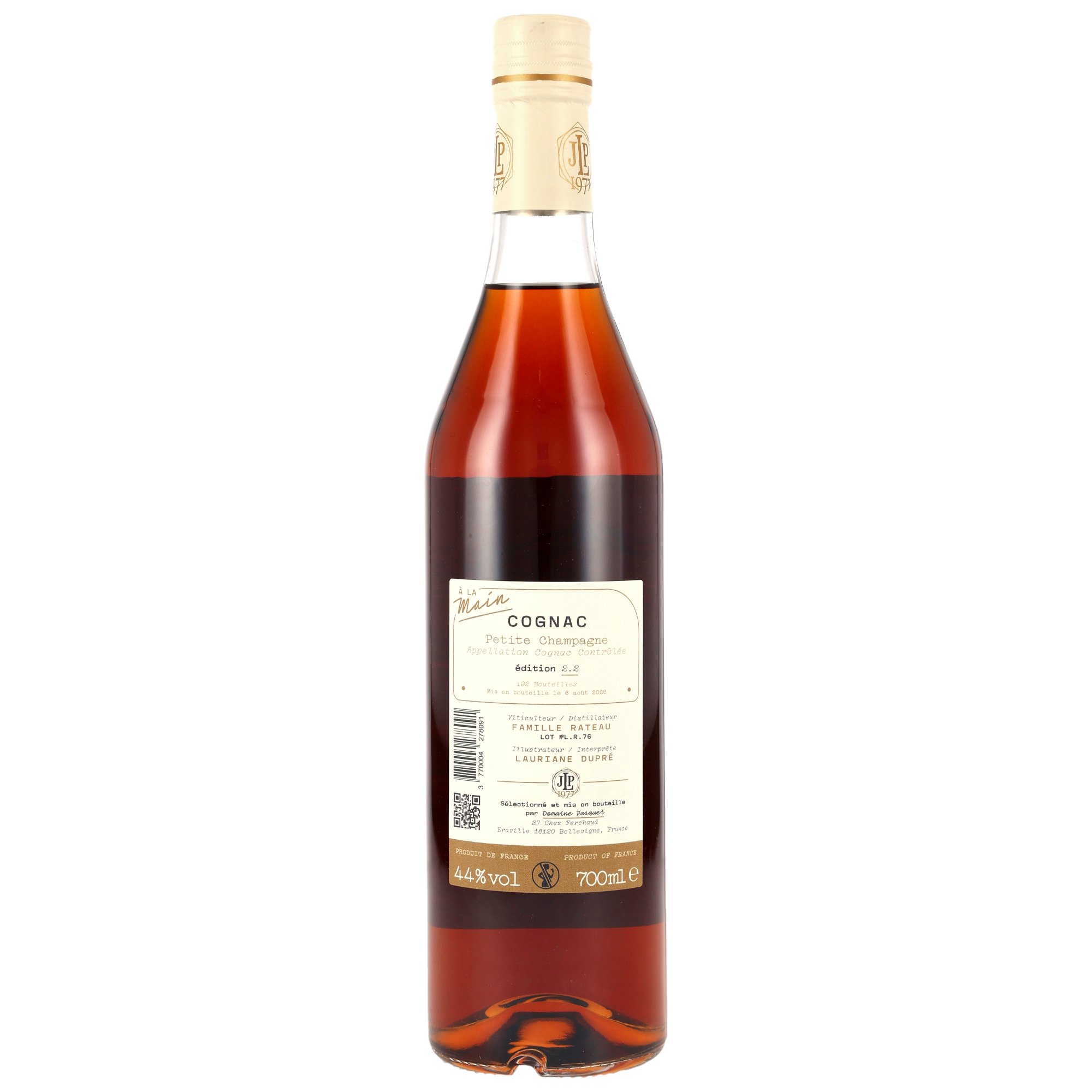 Jean-Luc Pasquet Cognac a la Main - L.R. 76 Petite Champagne Rateau 2.2