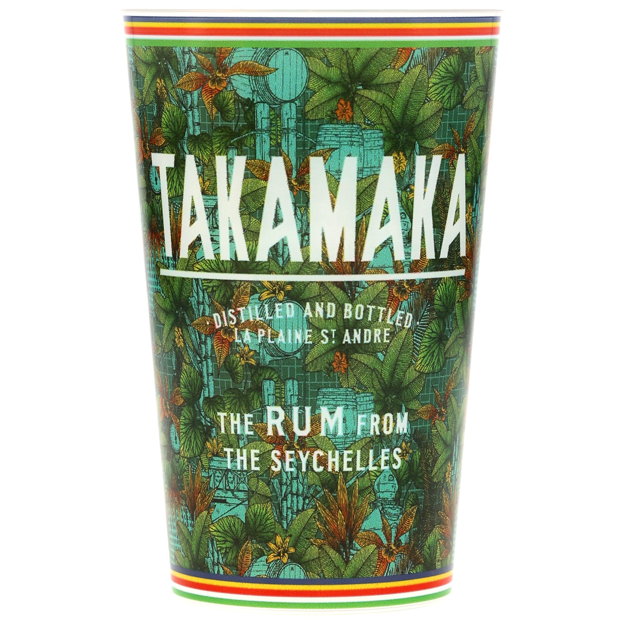 Takamaka Becher grün - Muster -0,3l Plastik