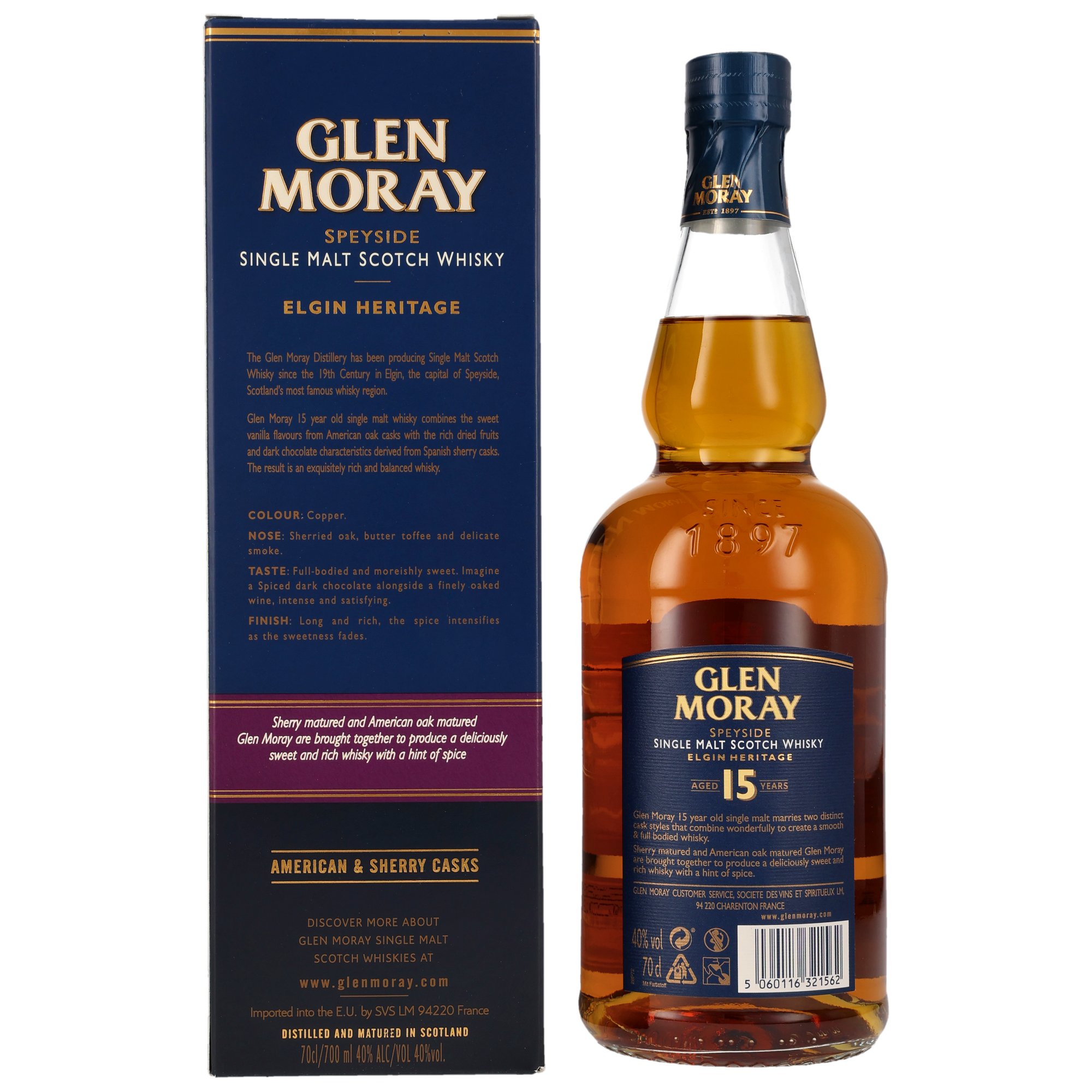 Glen Moray 15 y.o. American & Sherry Cask