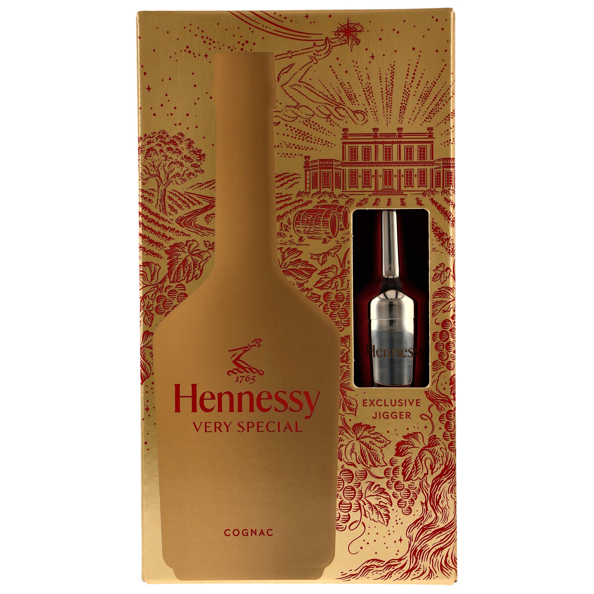 Hennessy V.S. Cognac mit Jigger