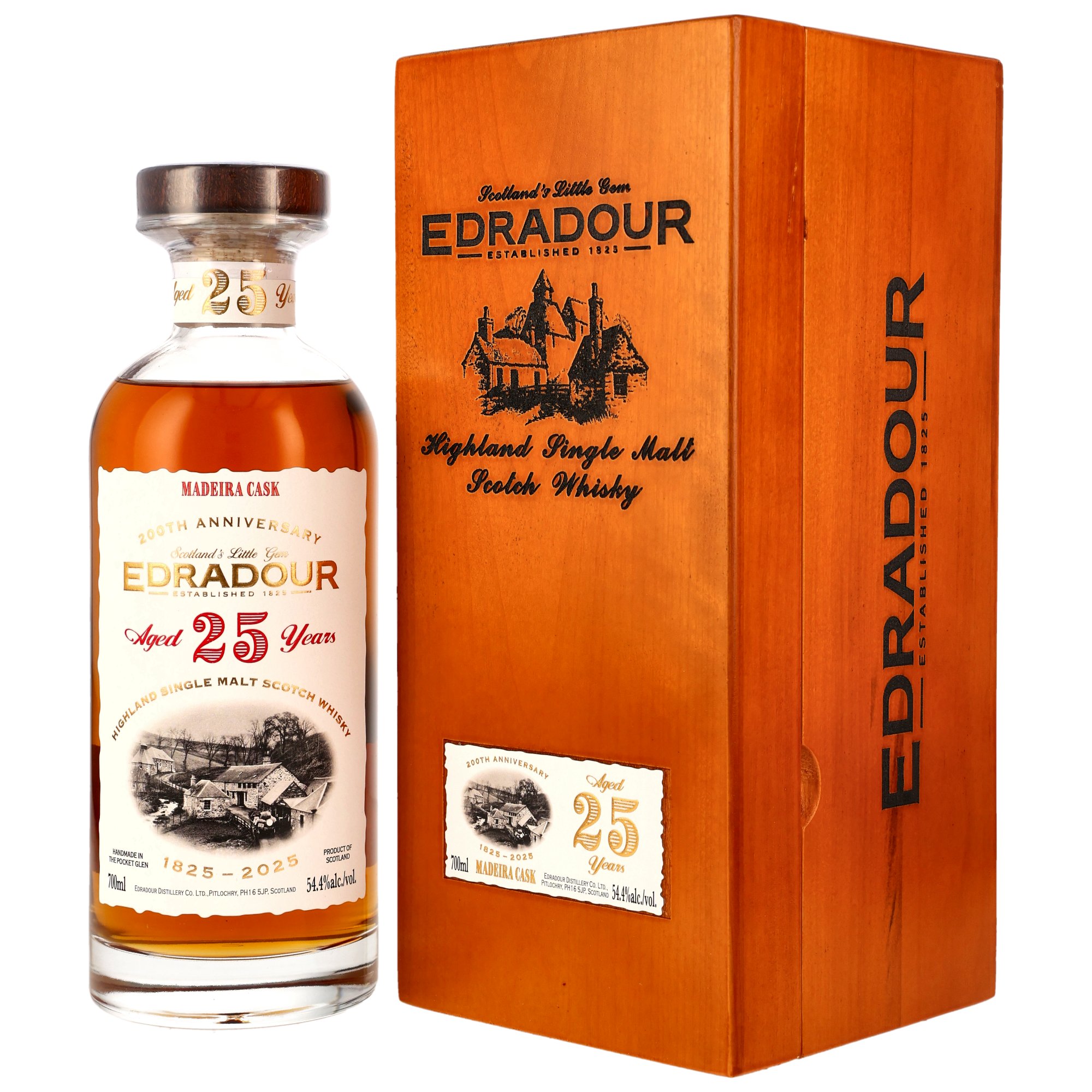 Edradour 1999/2025 - 25 y.o. - 1st Fill Madeira Cask #903 - 200th Anniversary