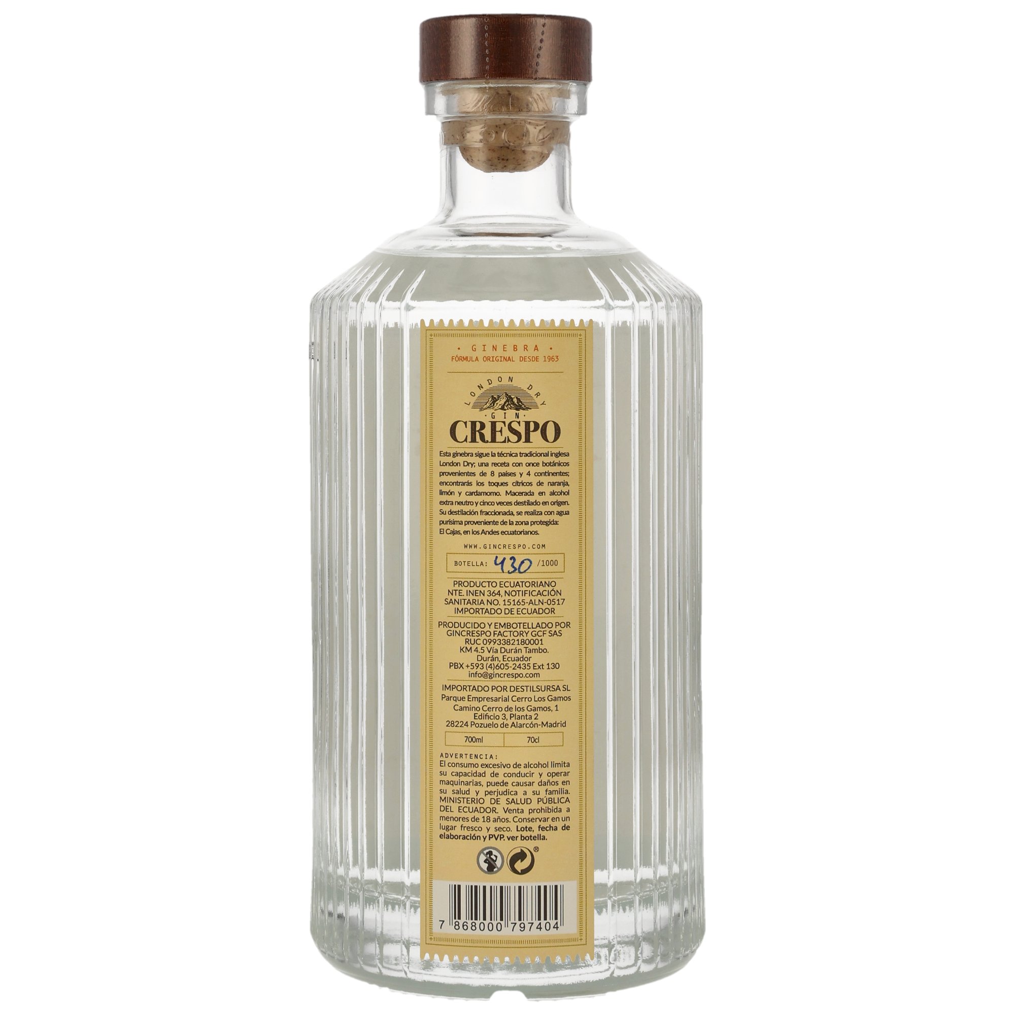 Crespo London Dry Gin (Ecuador)
