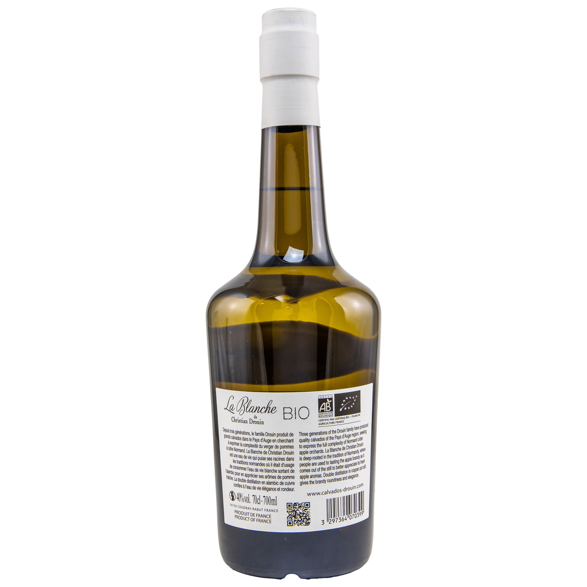 Christian Drouin La Blanche Eau de vie de cidre (Bio)