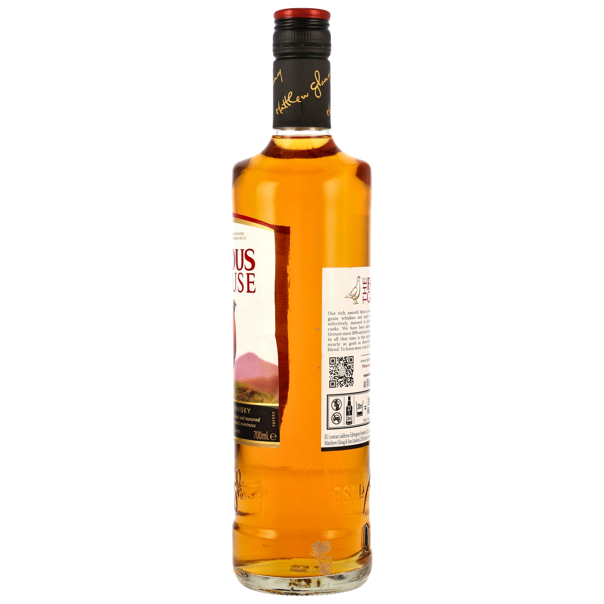 Famous Grouse - Etikett mit Mängeln