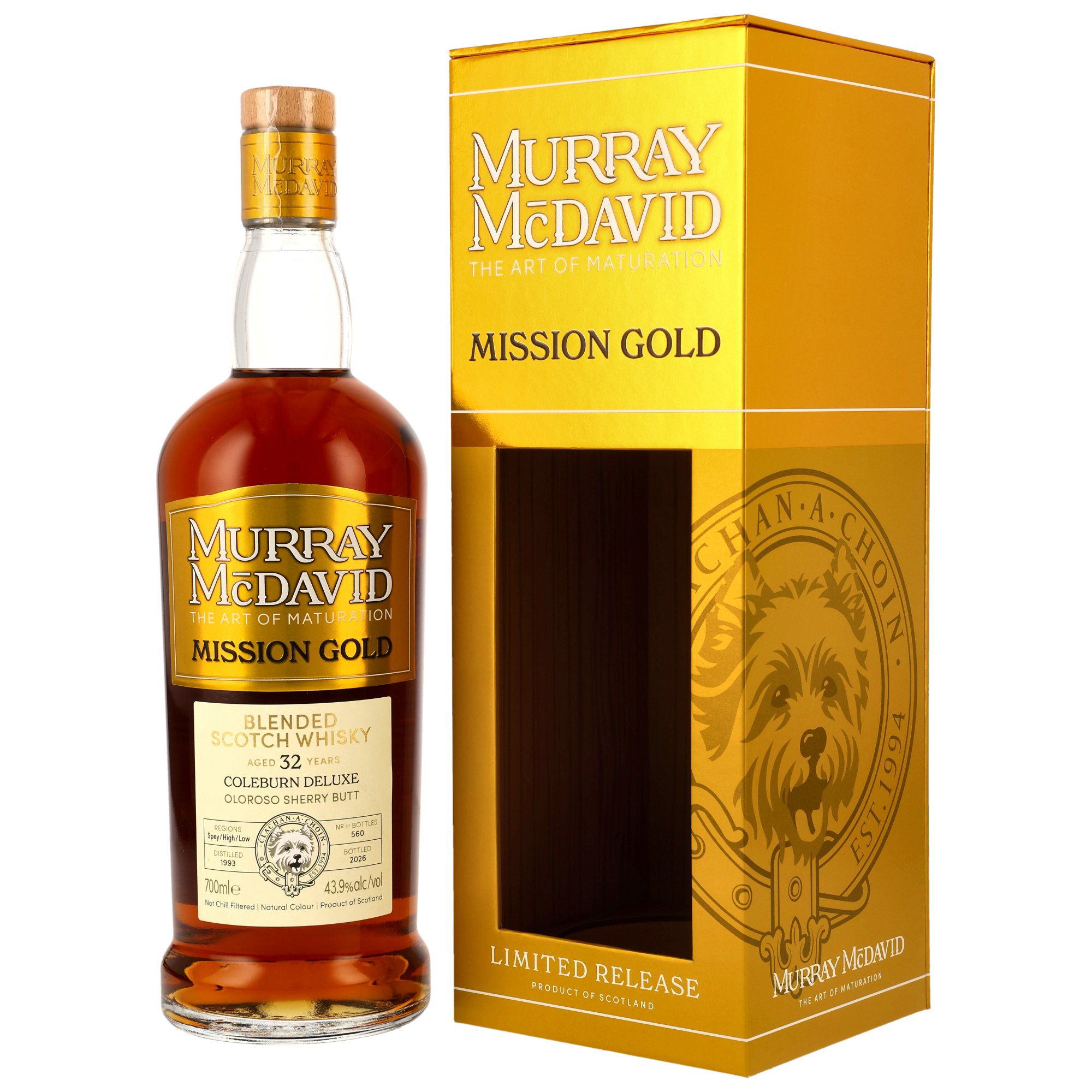 Coleburn Deluxe 1993/2026 - 32 y.o. - Blended Scotch Whisky - Oloroso Sherry Butt Finish - Murray McDavid