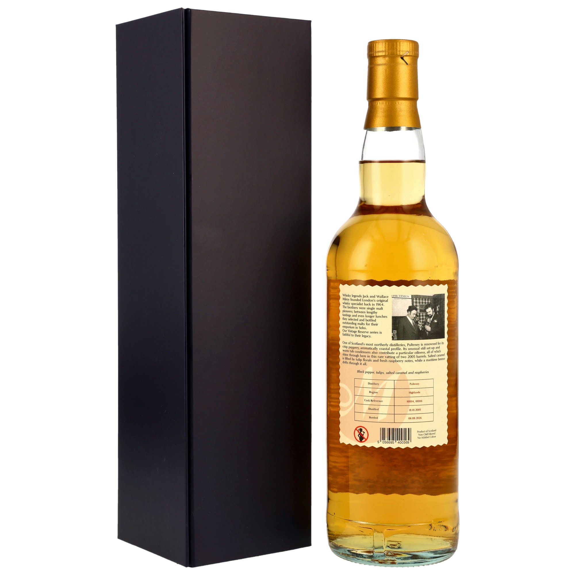 Pulteney 2005/2026 - 21 y.o. - Bourbon Barrel #100114 +100116 - Milroys