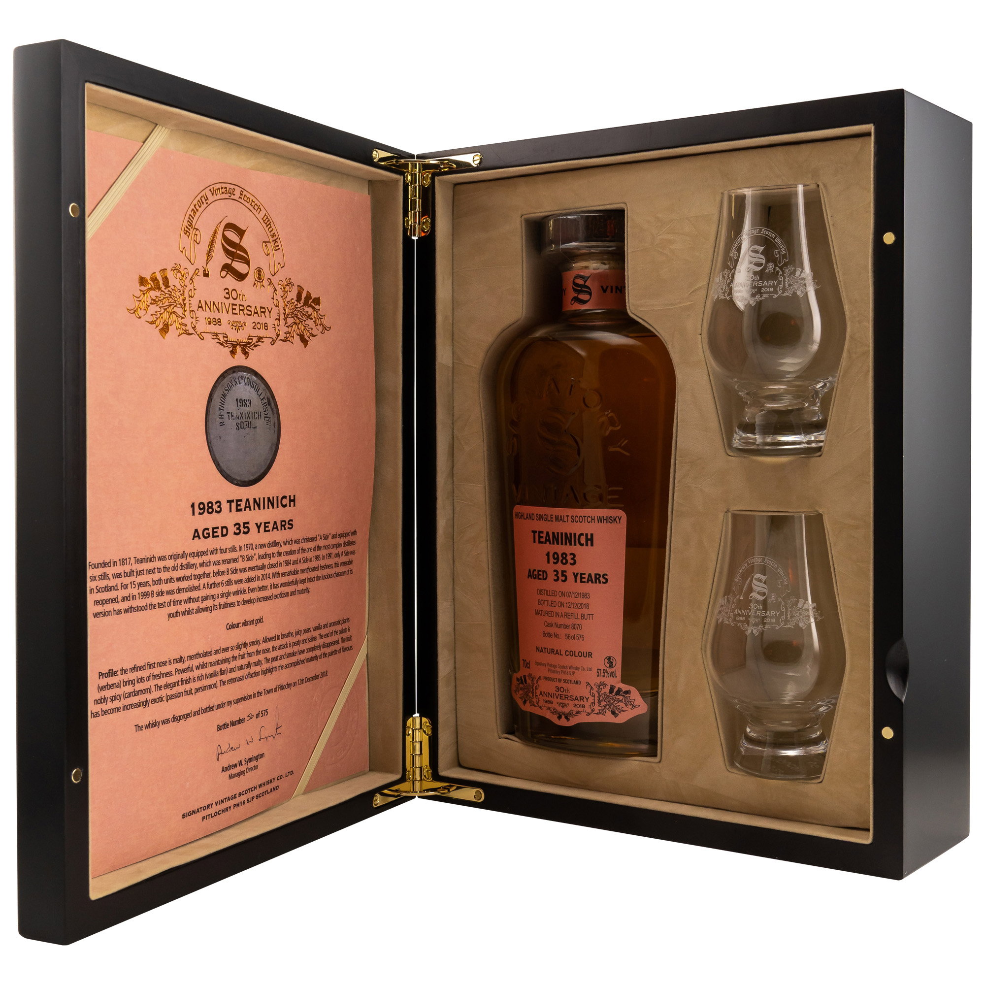 Teaninich 1983/2018 30th Anniversary + 2 Gläser