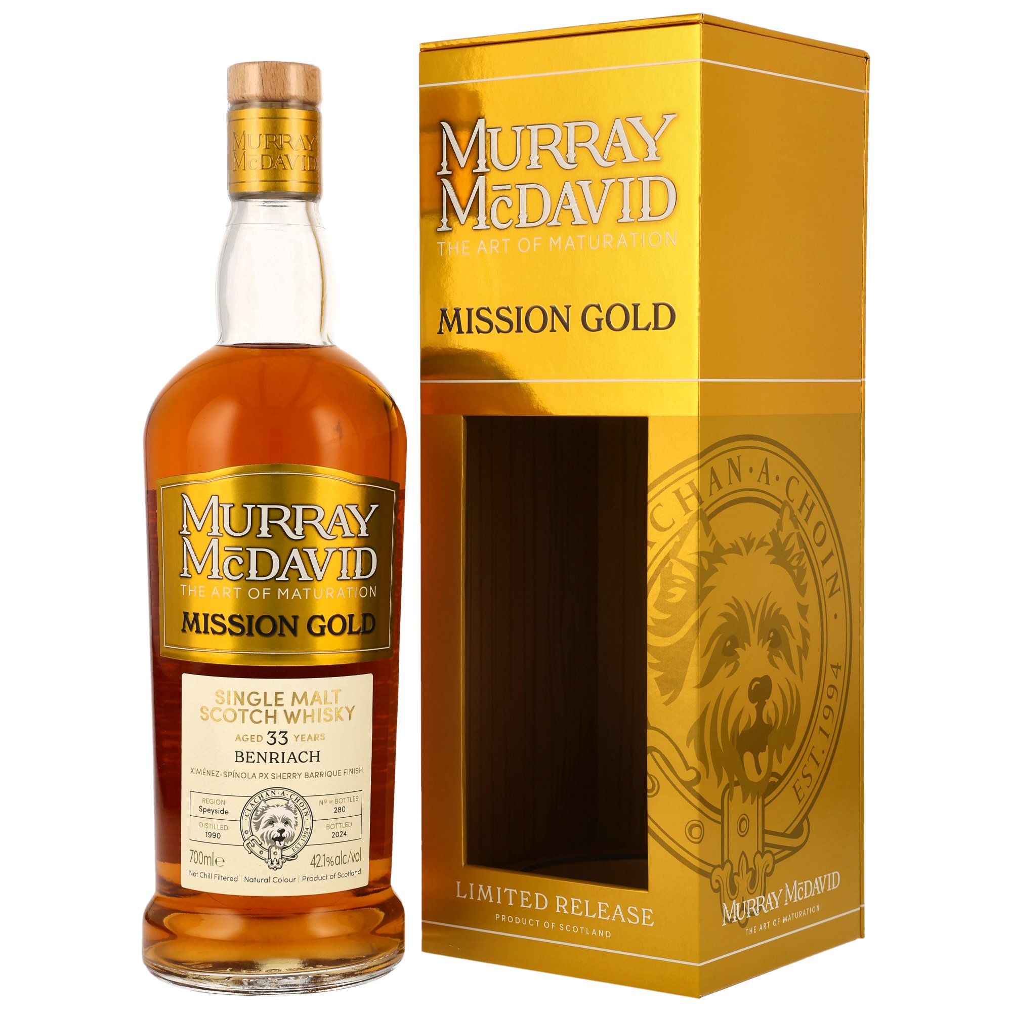 Benriach 1990/2024 - 33 y.o. - PX Cask #2201313 - Murray McDavid