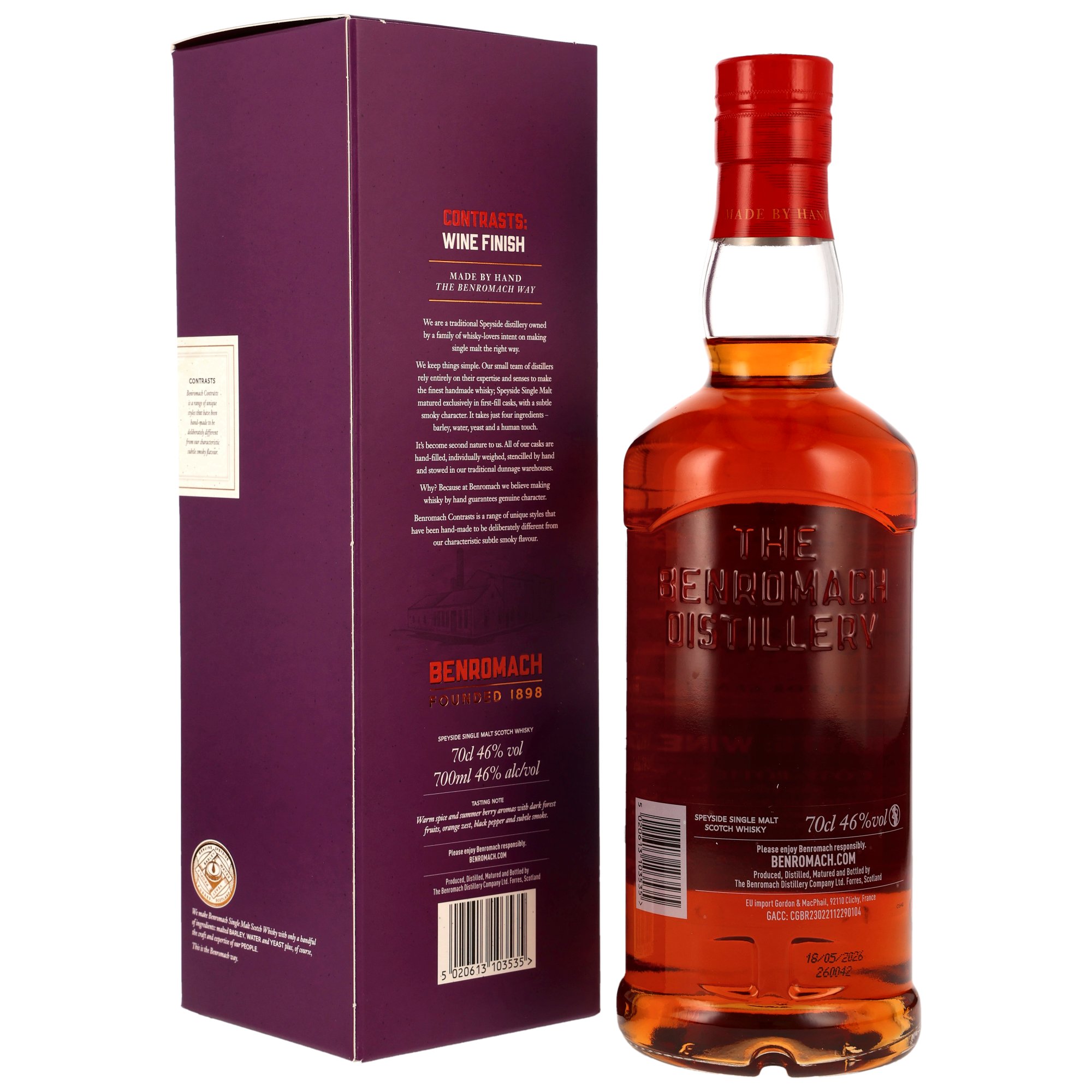 Benromach Contrasts: Cote-Rotie Wine Cask Finish - 2014/2026 - 12 y.o.