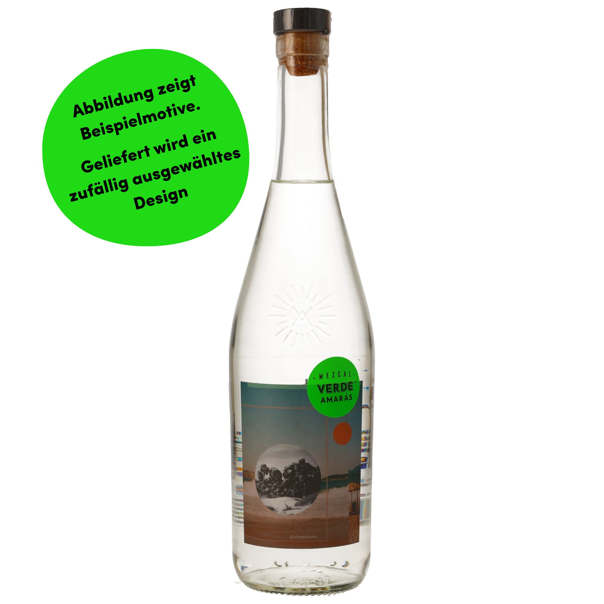 Amaras Verde Mezcal - Überraschungsetikett von versch. Künstlern