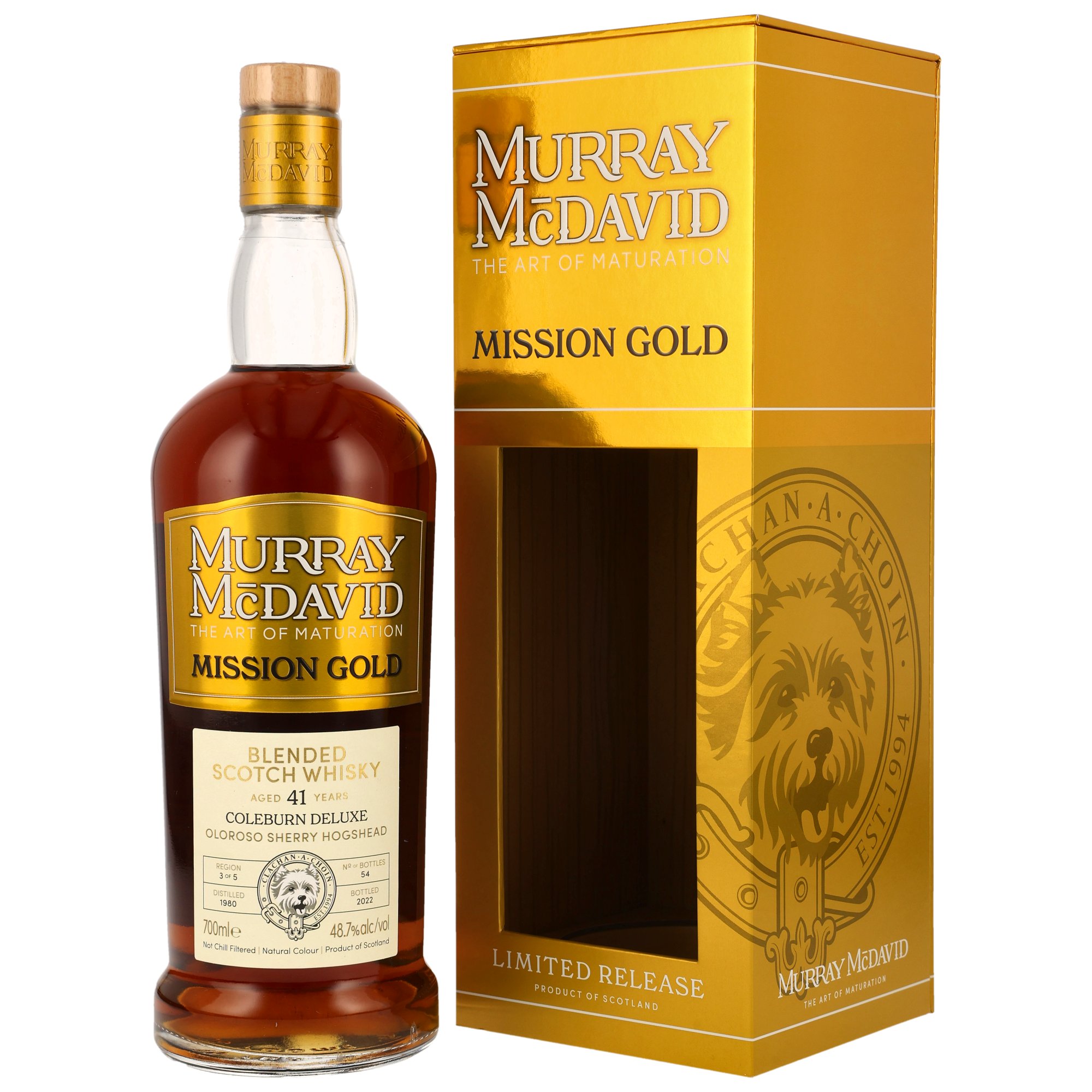 Coleburn Deluxe Blend 1980/2022 - 41 y.o. - Blended Scotch Whisky - Oloroso Cask #41 - Murray McDavid