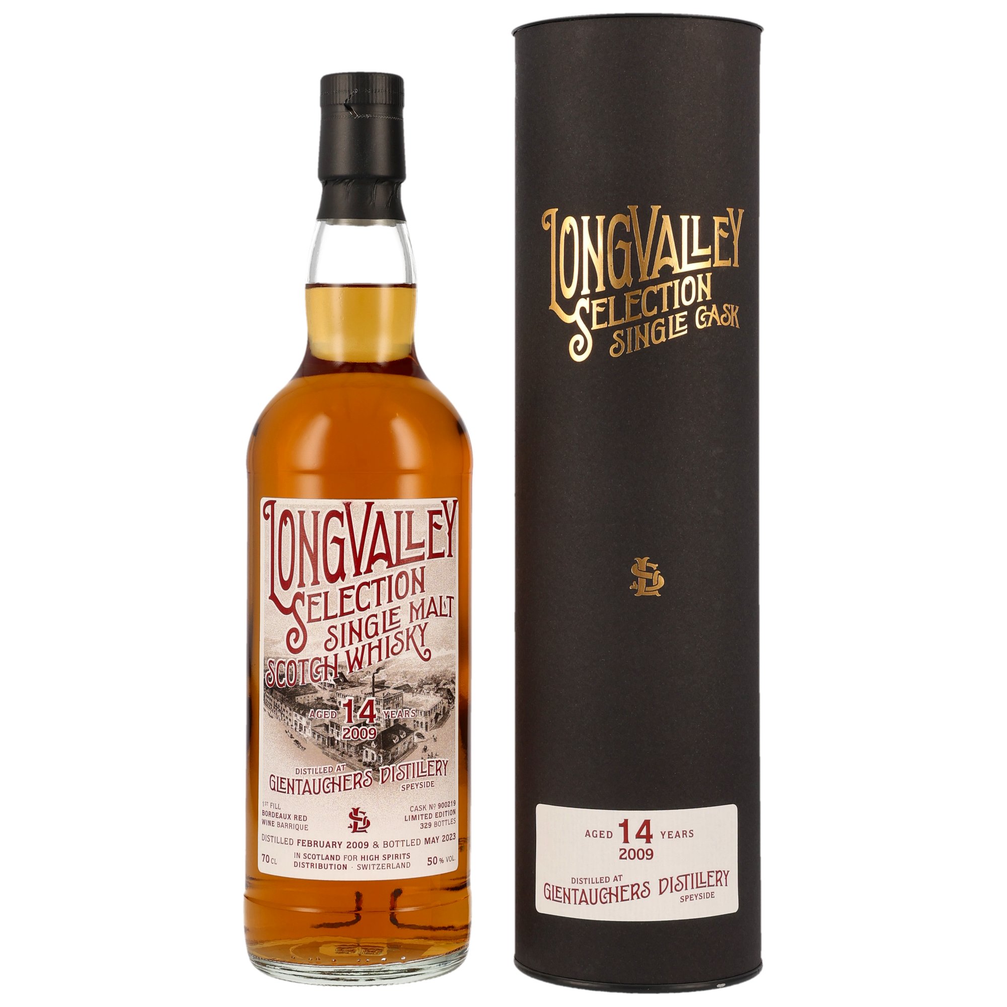 Glentauchers 2009/2023 - 14 y.o. - Bordeaux Wine Cask #900219 - LongValley Selection