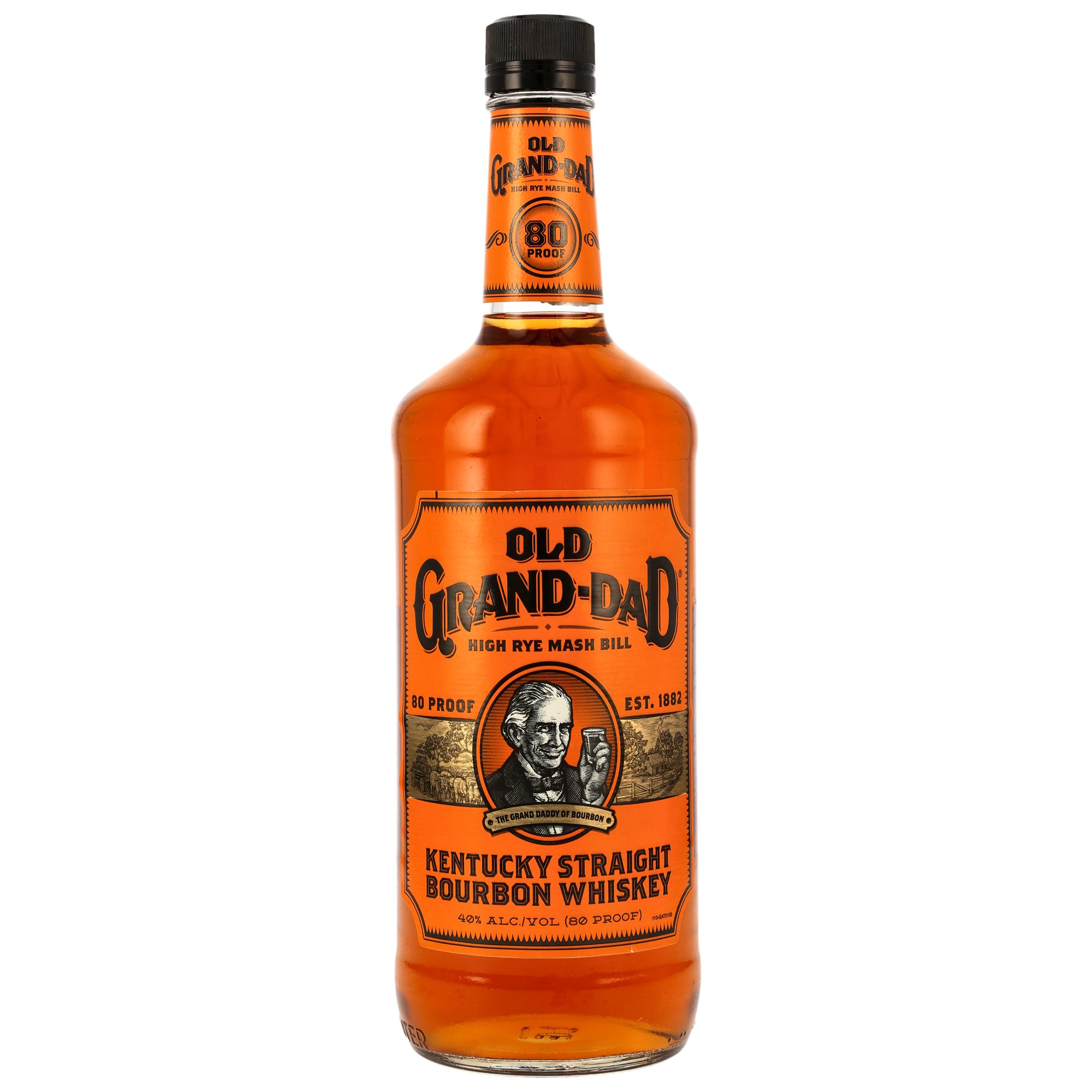 Old Grand Dad 80 Proof Kentucky Straight Bourbon Whisky - Liter