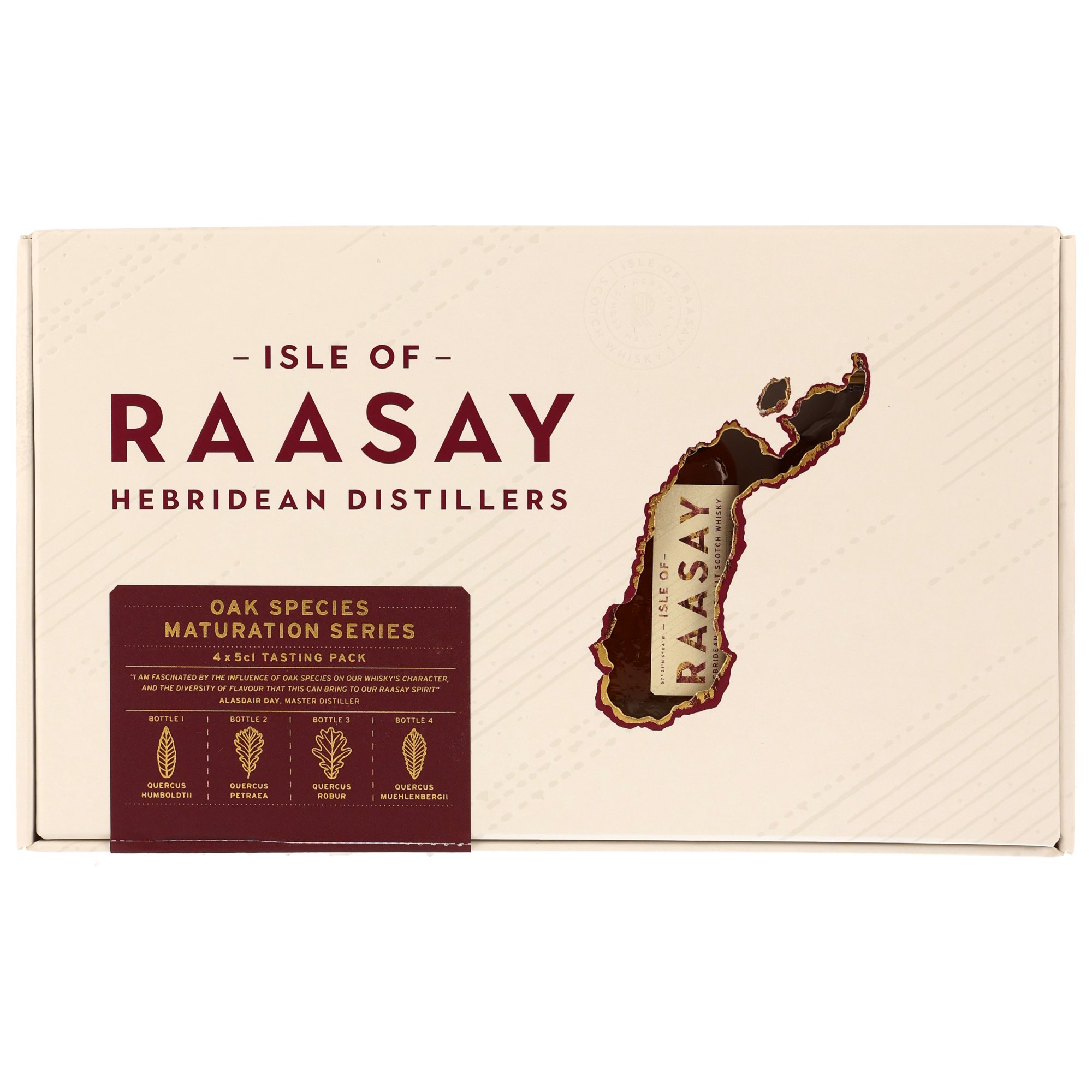 Isle of Raasay Oak Species Maturation Series 4 x 0,05l Tasting Pack