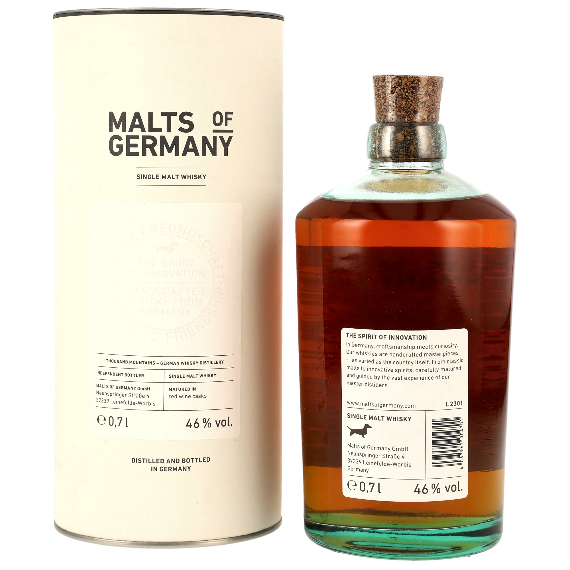 Thousand Mountains 5 y.o. Batch #1 - Red Wine Casks - Malts of Germany