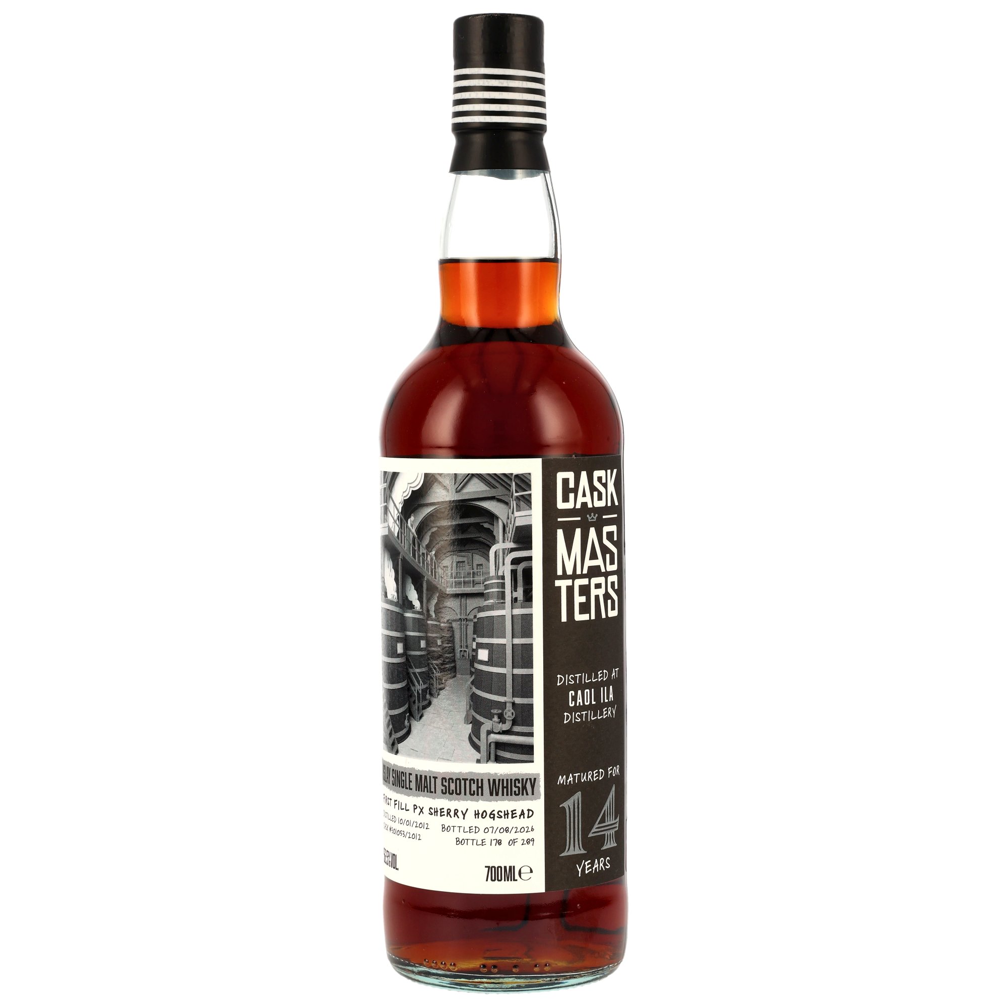 Caol Ila 2012/2026 - 14 y.o. - 1st Fill PX Sherry Cask #301053/2012 - Cask Masters - Brave New Spirits