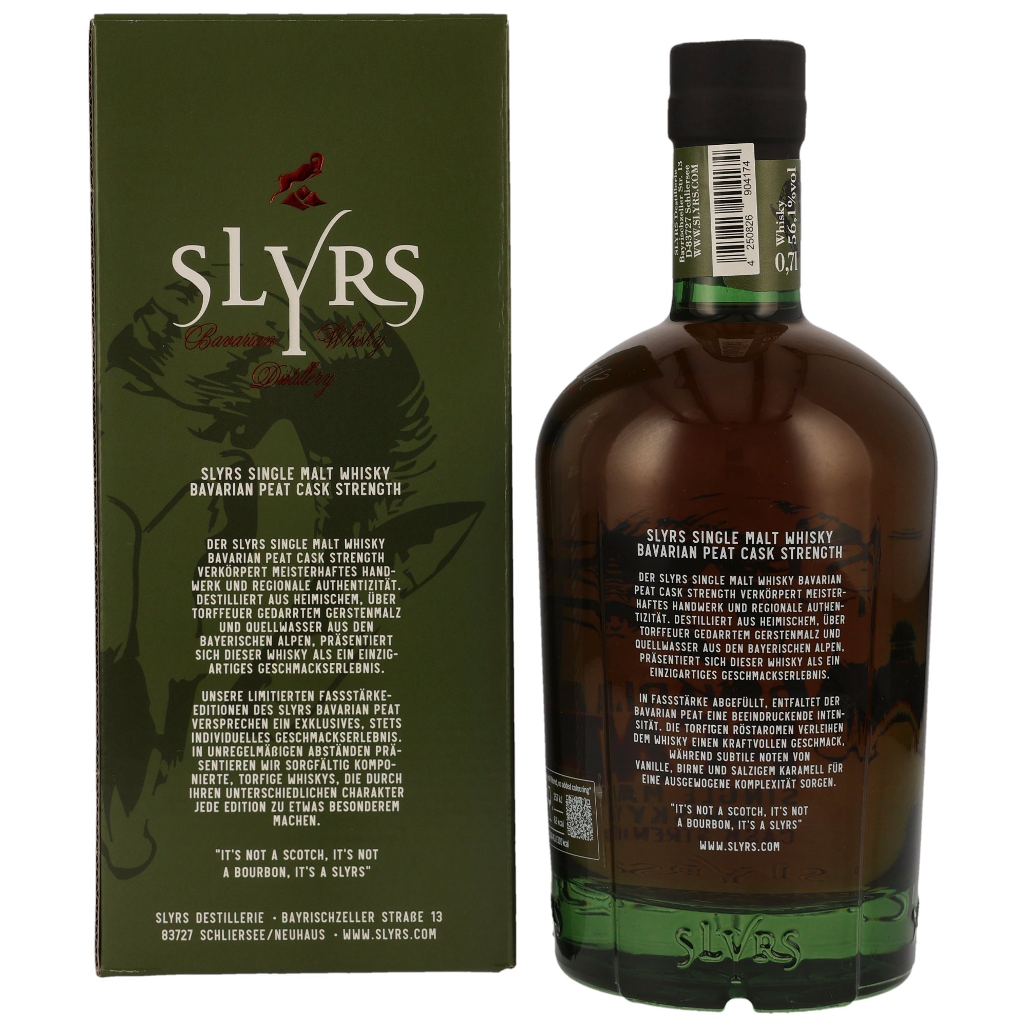 Slyrs Single Malt Bavarian PEAT Cask Strength 1.1