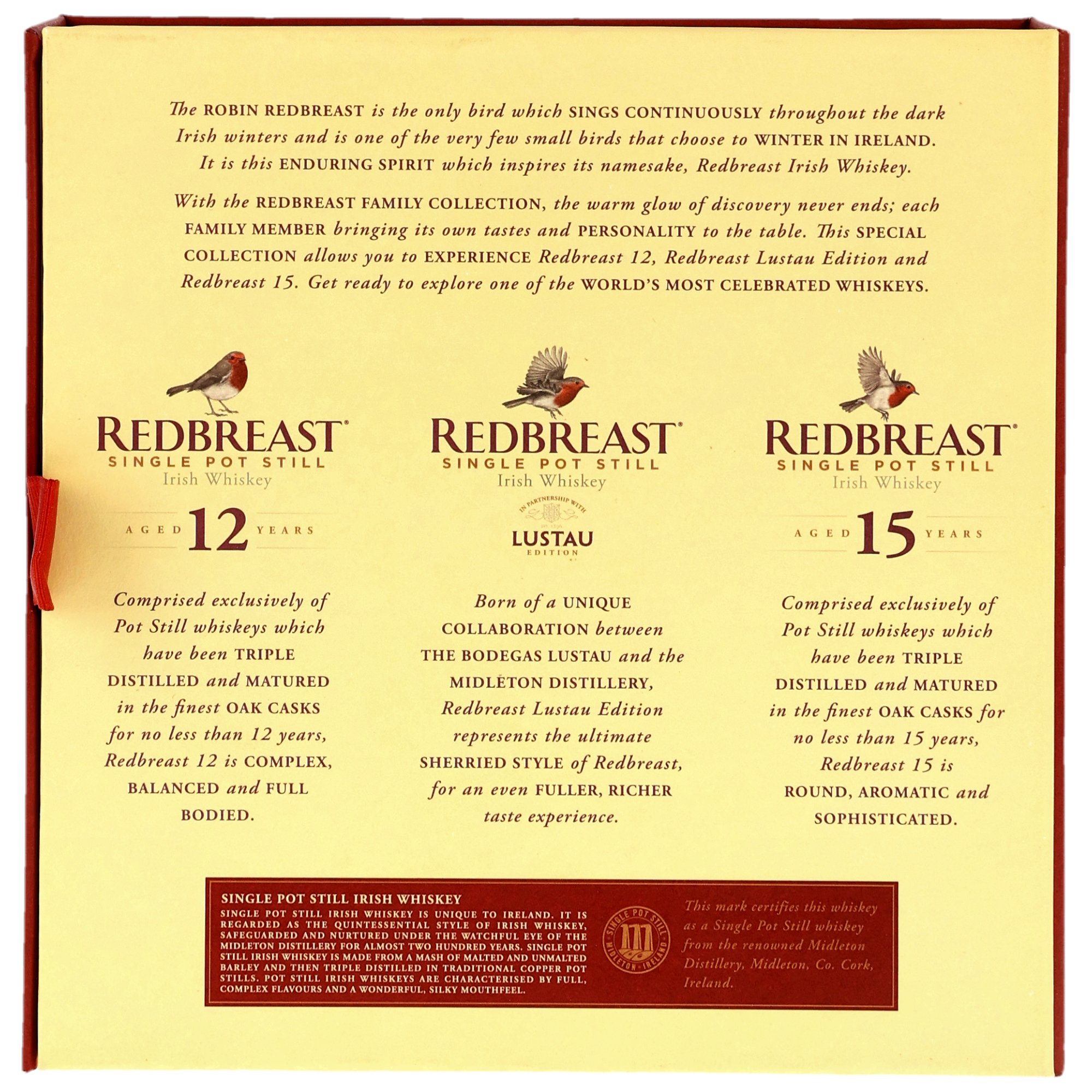 Redbreast Family Collection Miniaturen 3x0,05l (12yo/15yo/Lustau)