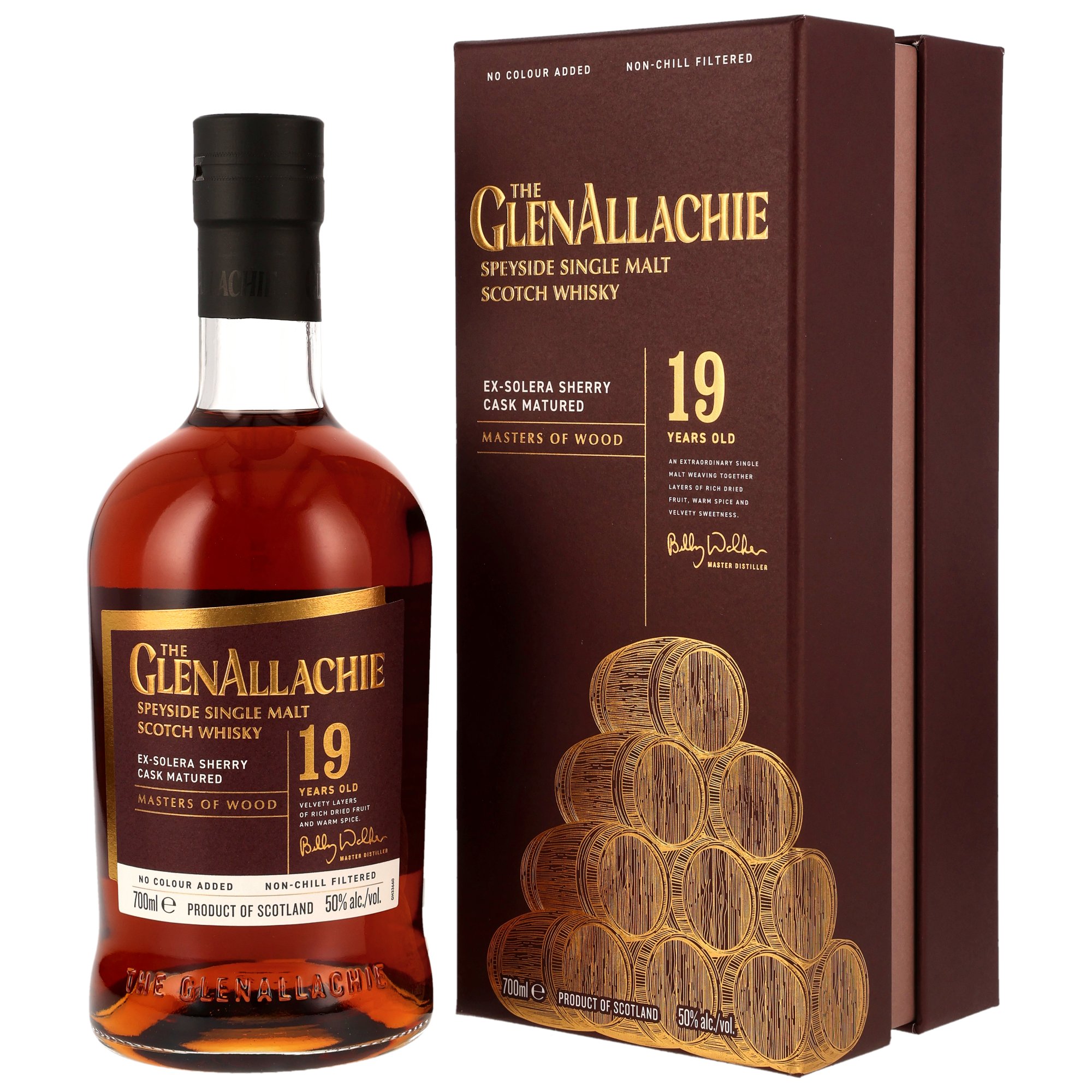 GlenAllachie 19 y.o. Ex-Solera Sherry Cask - Masters of Wood