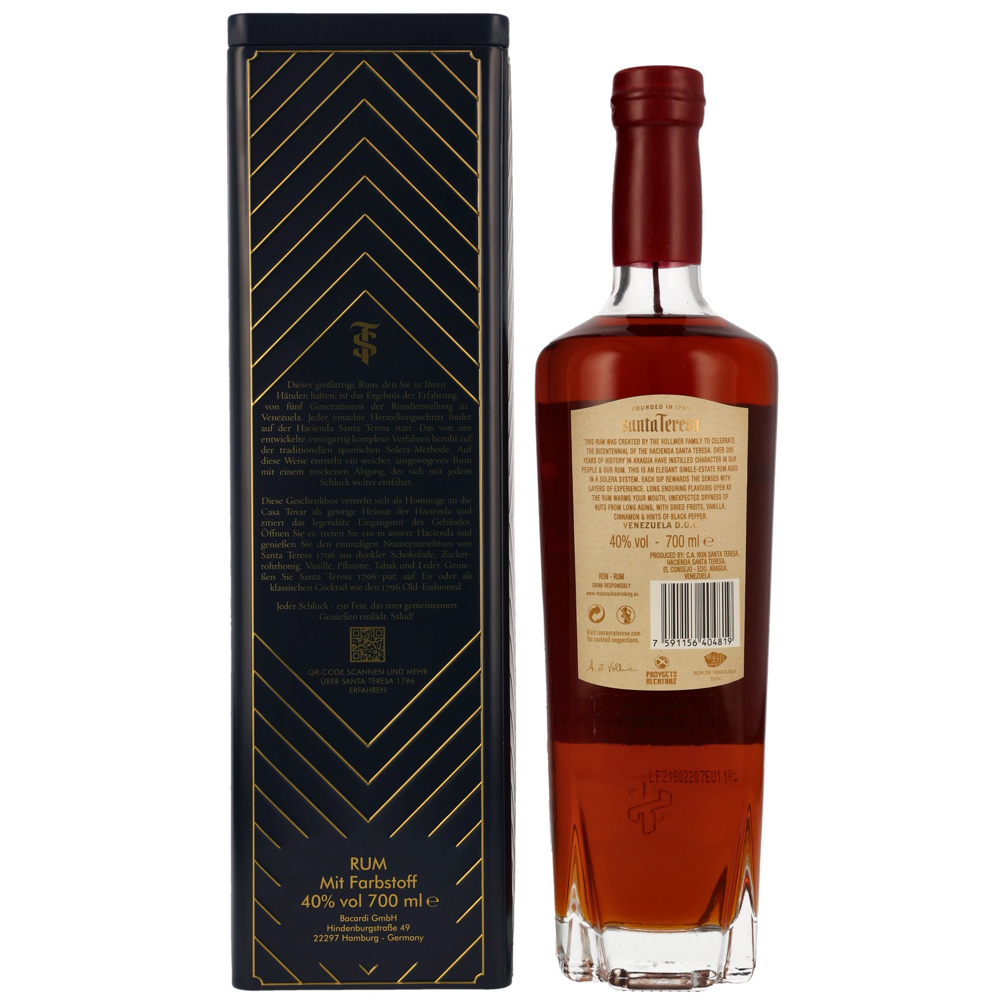 Santa Teresa 1796 Antiguo de Solera - in Blechbox