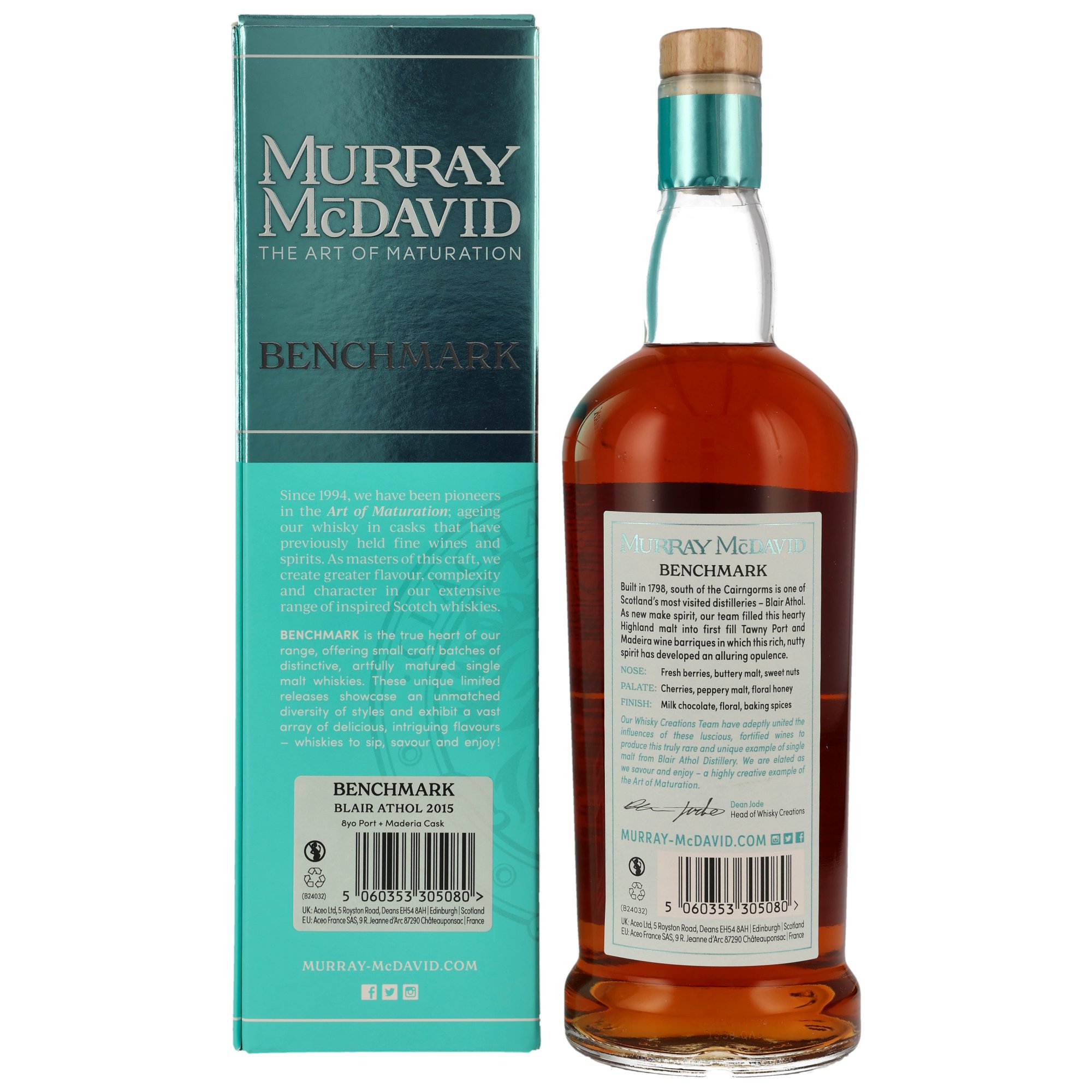 Blair Athol 2015/2024 - 8 y.o. - Port/Madeira Cask - Murray McDavid