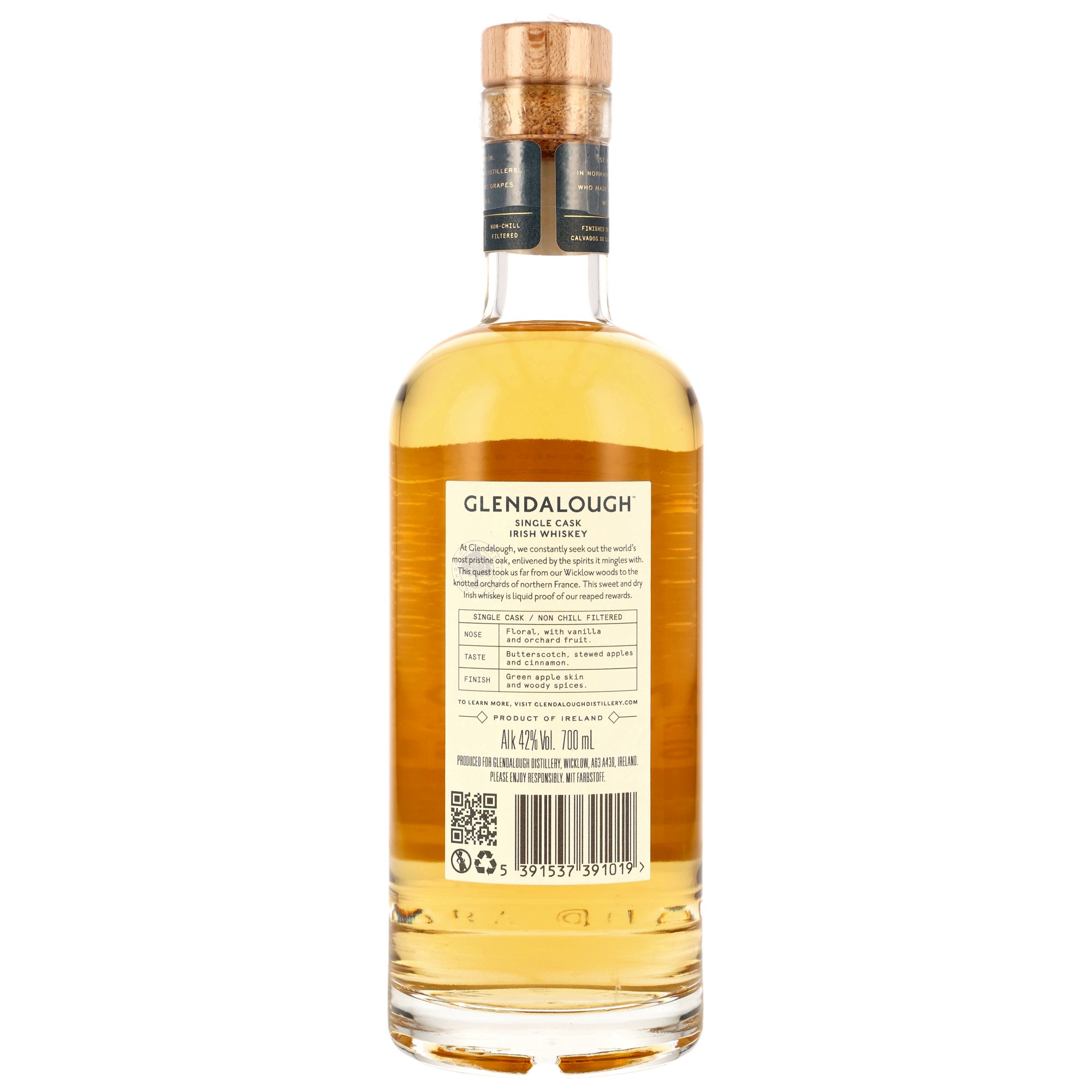 Glendalough Single Cask - Calvados XO Casks Finish - neue Ausstattung