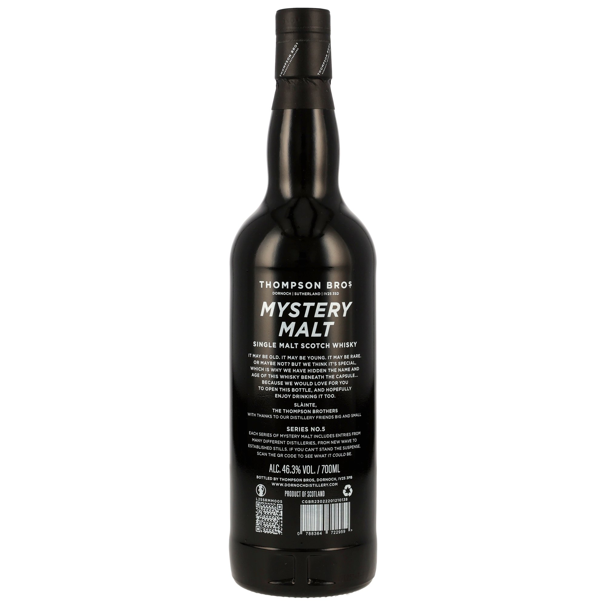 Mystery Malt Series #5 - Single Malt Scotch Whisky - Thompson Bros.